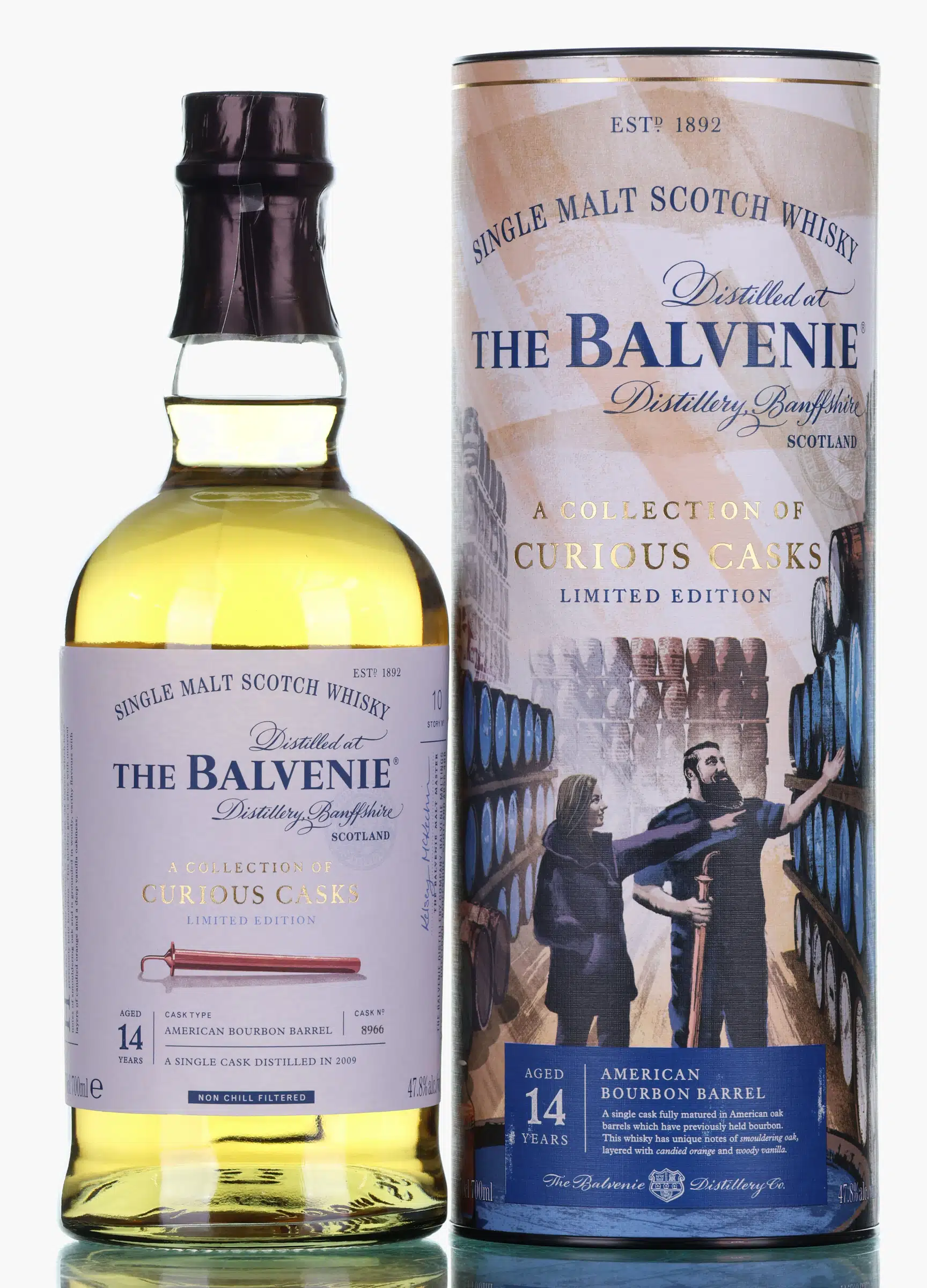 Balvenie A Collection of Curious Cask Story No. 10 14 Year Old, American Bourbon Cask, Cask #8967, 2024, 47.8% whisky bottle