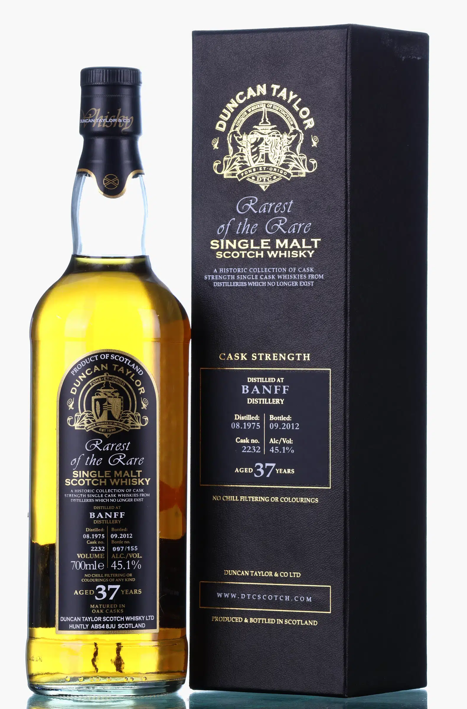 Banff Rarest of the Rare 37 Year Old, Cask #2232, 1975, Duncan Taylor, 45.1% whisky bottle