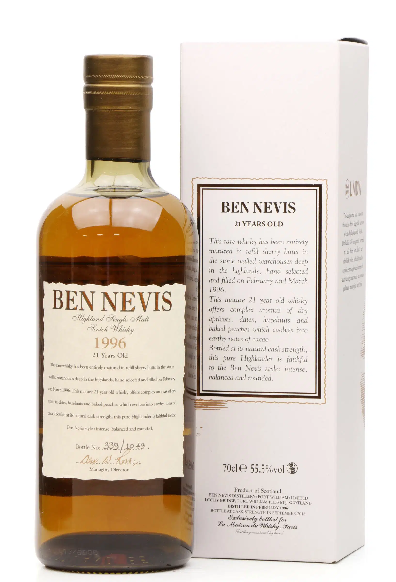 Ben Nevis 21 Years Old 1996 Whisky | Just Whisky Auction