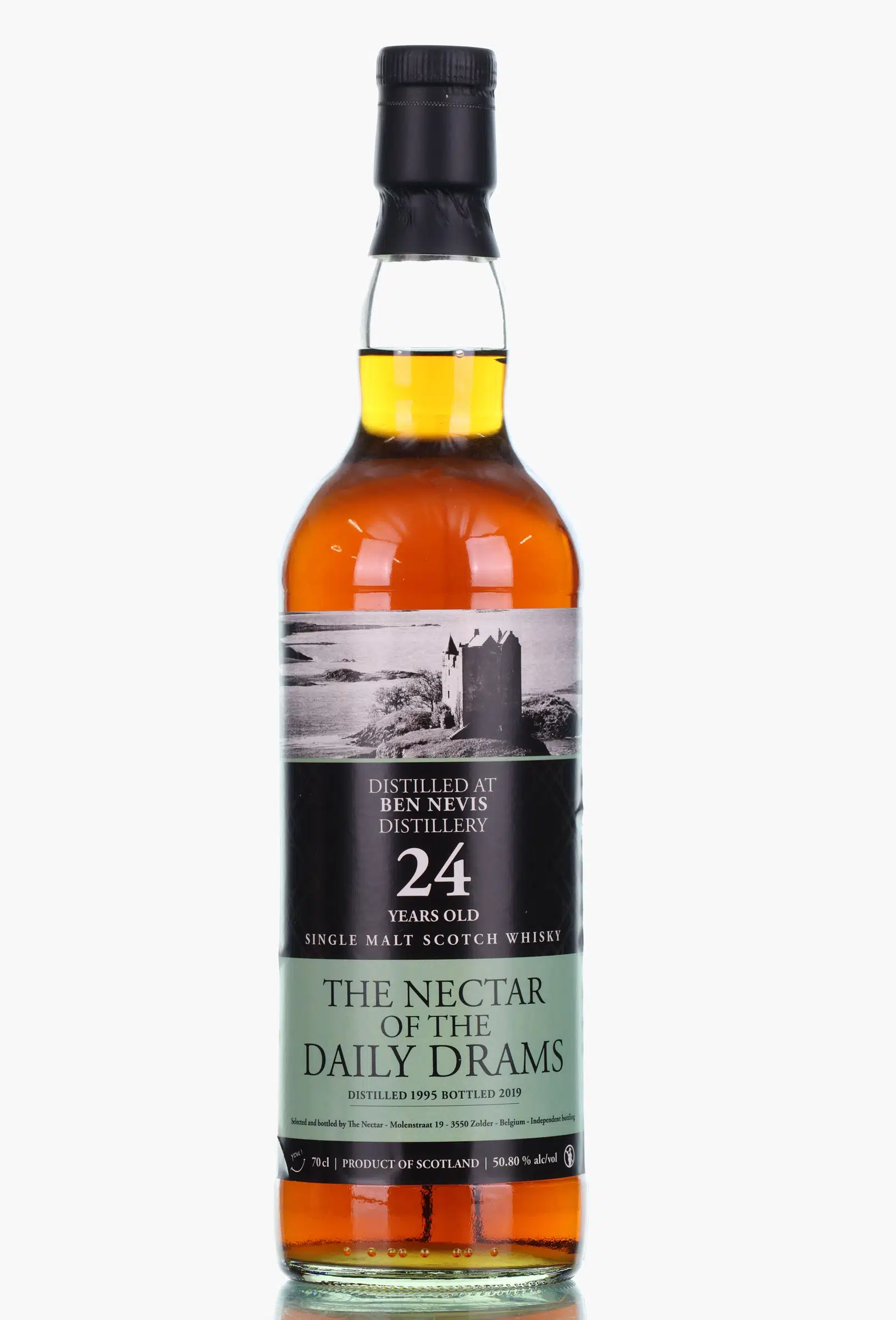 Ben Nevis The Nectar of the Daily Drams 24 Year Old, Sherry Hogshead Cask, 1995, The Nectar, 50.8% whisky bottle