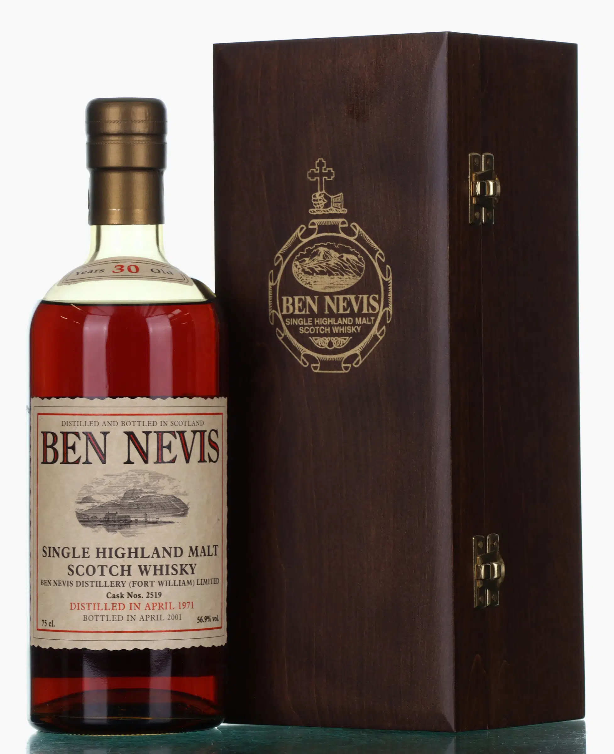 Ben Nevis Cask Strength 30 Year Old, Sherry Cask, Cask #2519, 1971, 56.9% whisky bottle