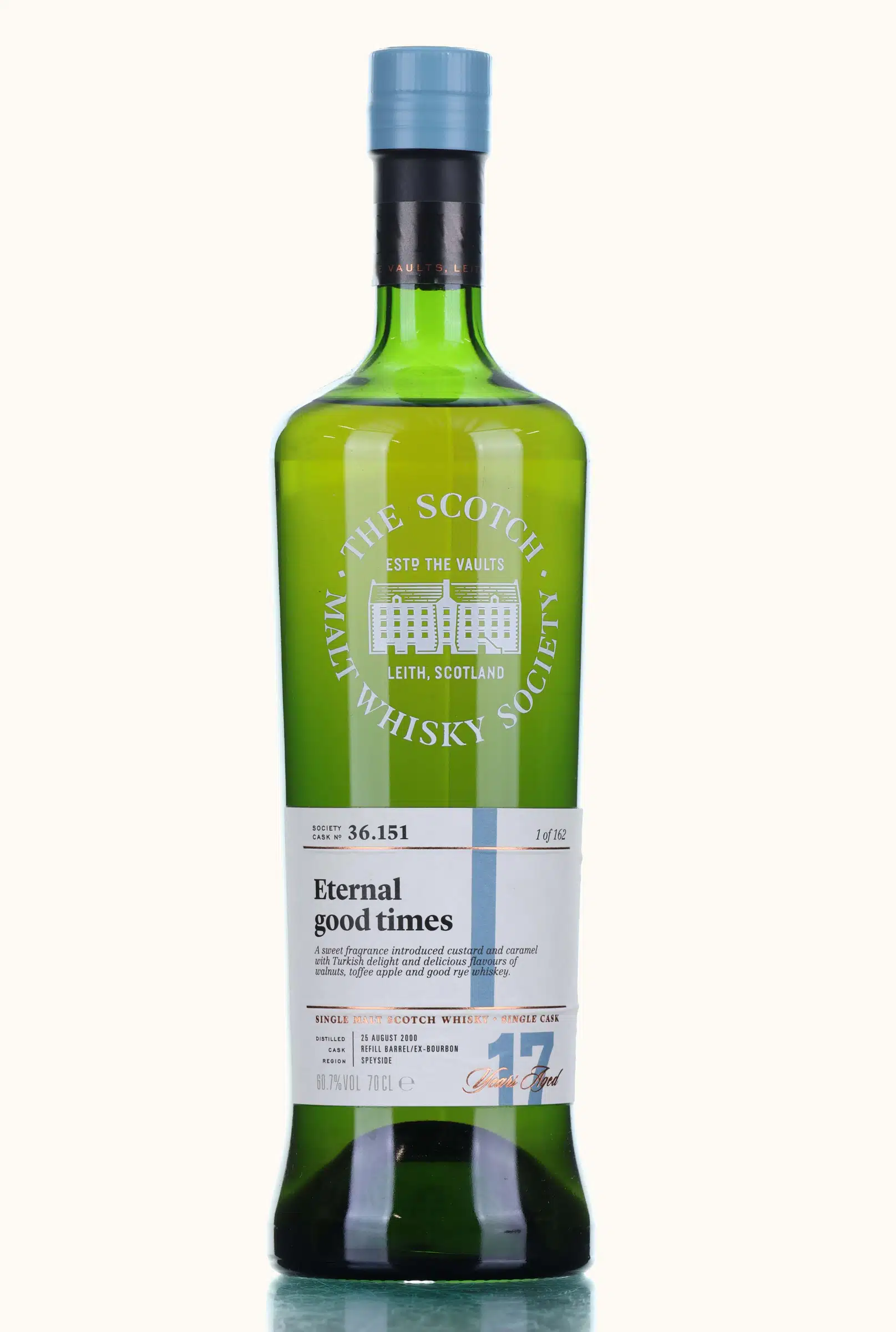 Benrinnes Eternal Good Times 17 Year Old, Bourbon Cask, Cask #36.151, 2000, The Scotch Malt Whisky Society, 60.7% whisky bottle