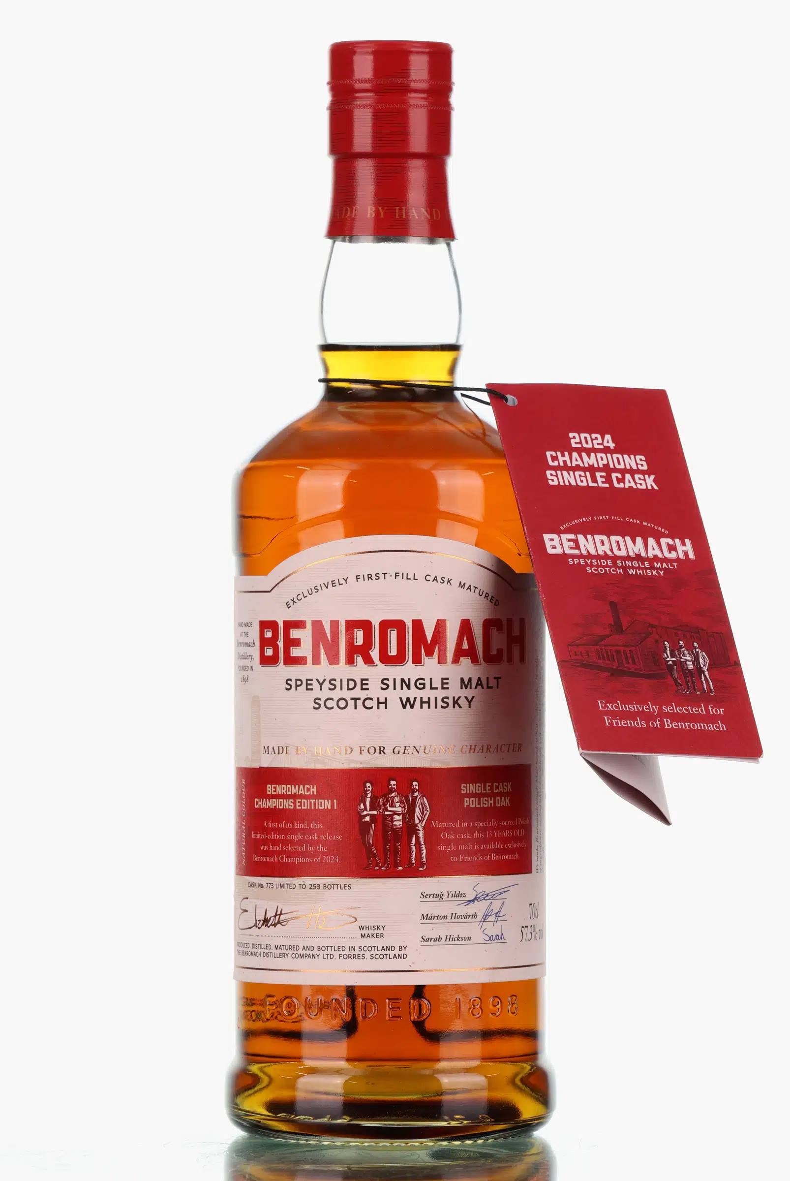 Benromach Champions Edition 1 Single Cask 13 Year Old, Polish Oak Cask, Cask #773, 2025, 57.3% whisky bottle