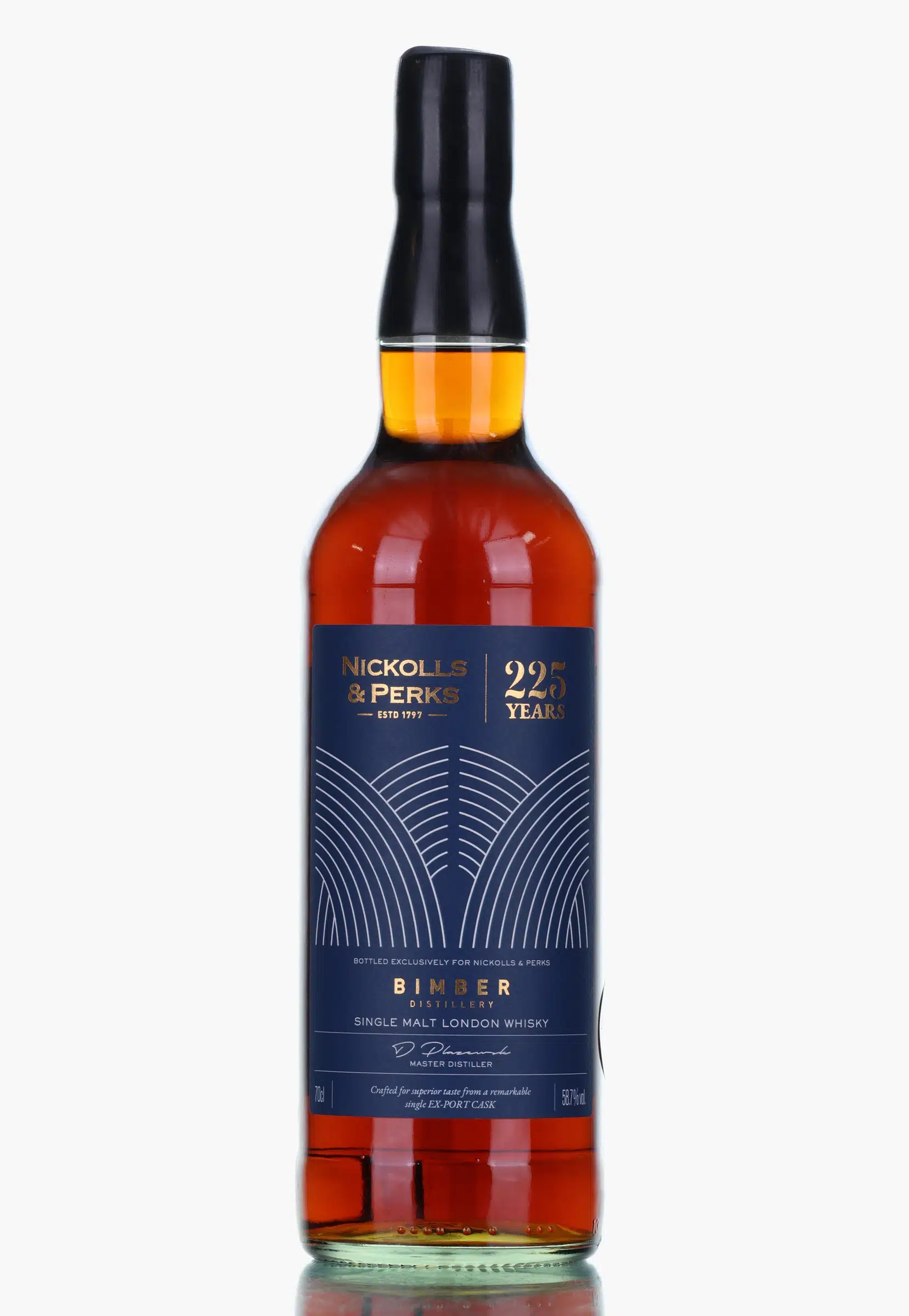 Bimber Single Cask For The 225th Anniversary of Nickolls & Perks 5 Year Old, Port Cask, Cask #40, 2022, 58.7% whisky bottle