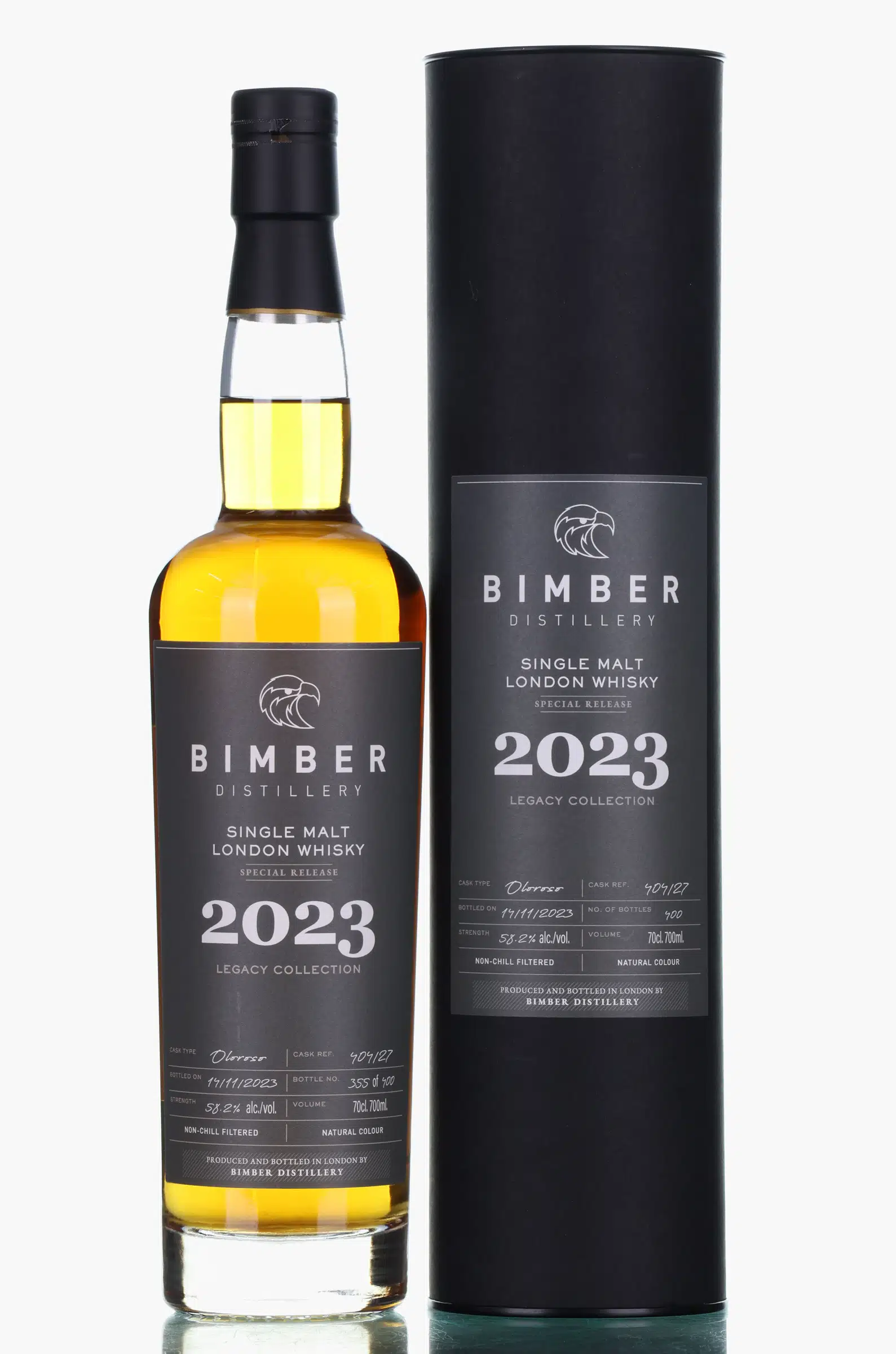 Bimber Legacy Collection, Ex-Bourbon & Oloroso Sherry Cask, Cask #404/27, 2023, 58.2% whisky bottle
