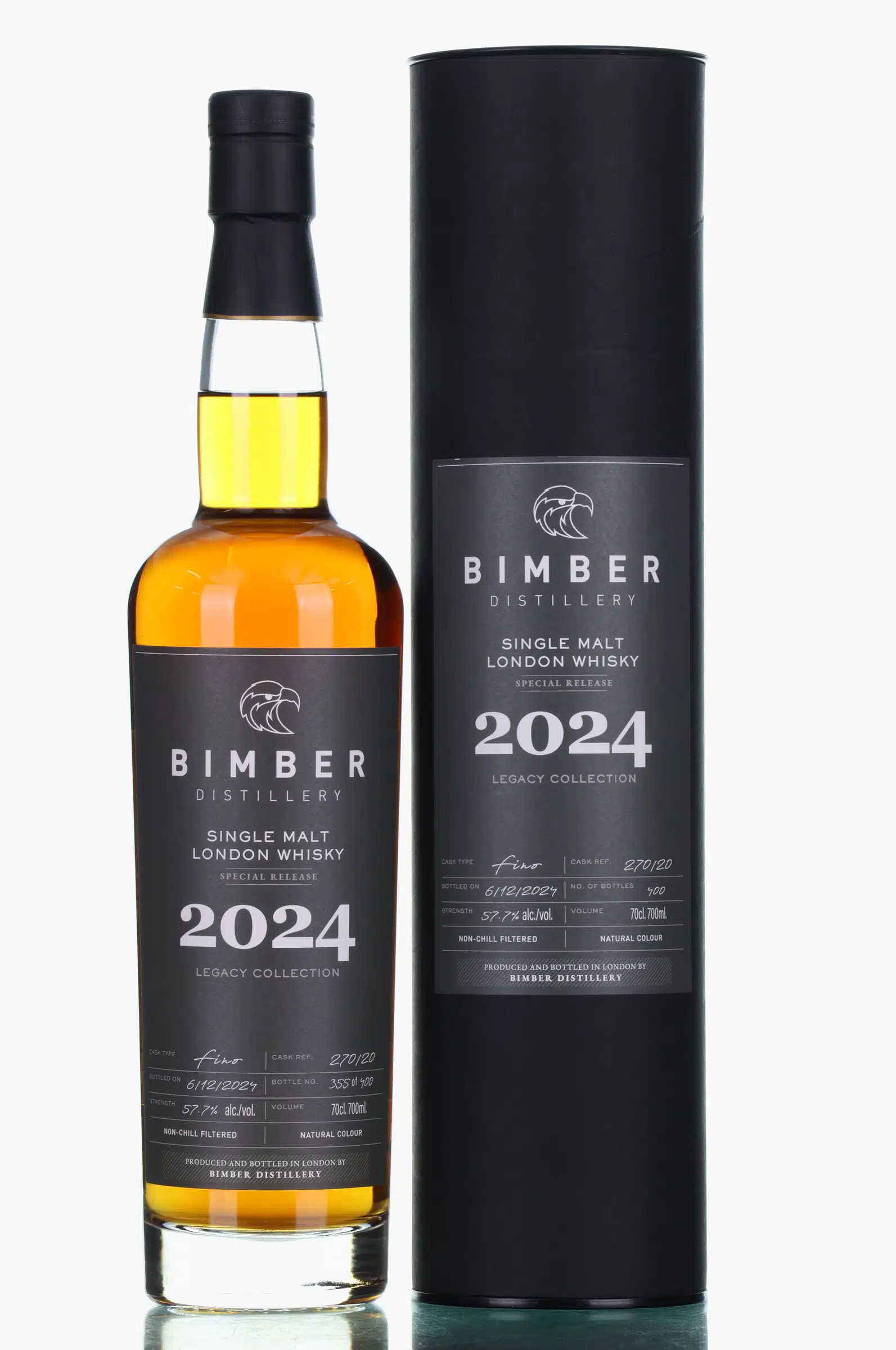 Bimber Legacy Collection 4 Year Old, Ex-Bourbon & Fino Sherry Cask, Cask #270/20, 2024, 57.7% whisky bottle
