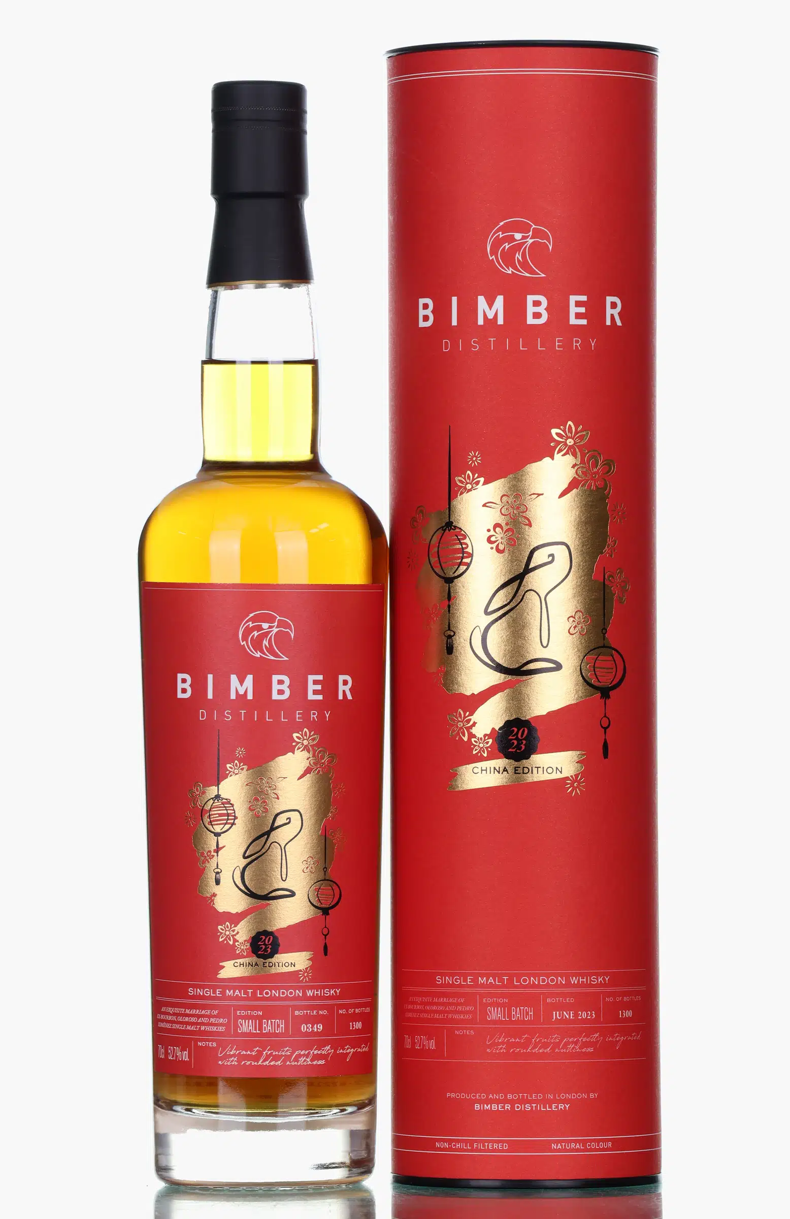 Bimber Small Batch Year Of The Rabbit China Edition, Ex-Bourbon Cask, 2023, 52.7% whisky bottle