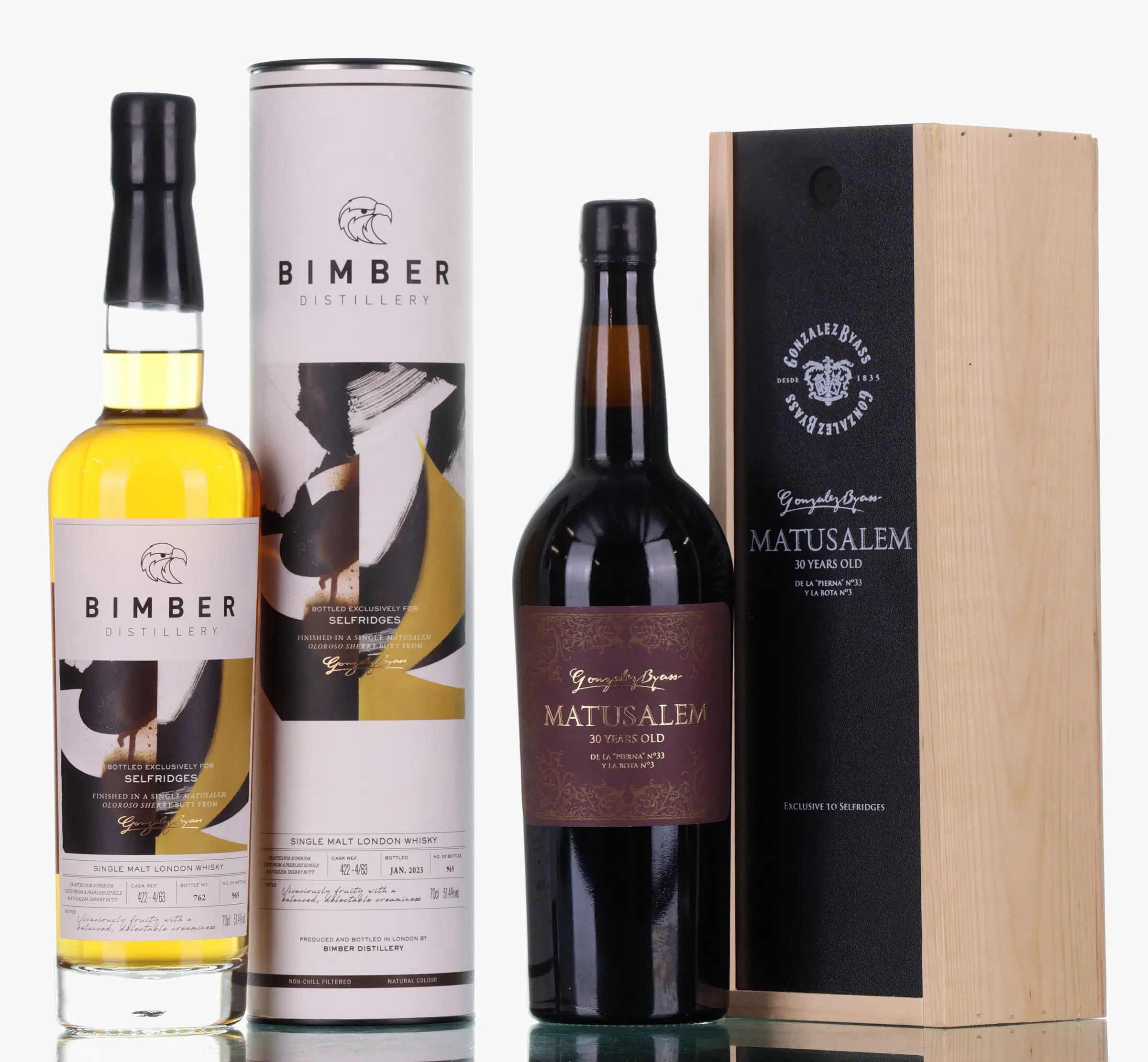 Bimber Selfridges Exclusive 5 Year Old, Matusalem Oloroso Sherry Cask, Cask #422-4/63, 2021, 51.4% whisky bottle