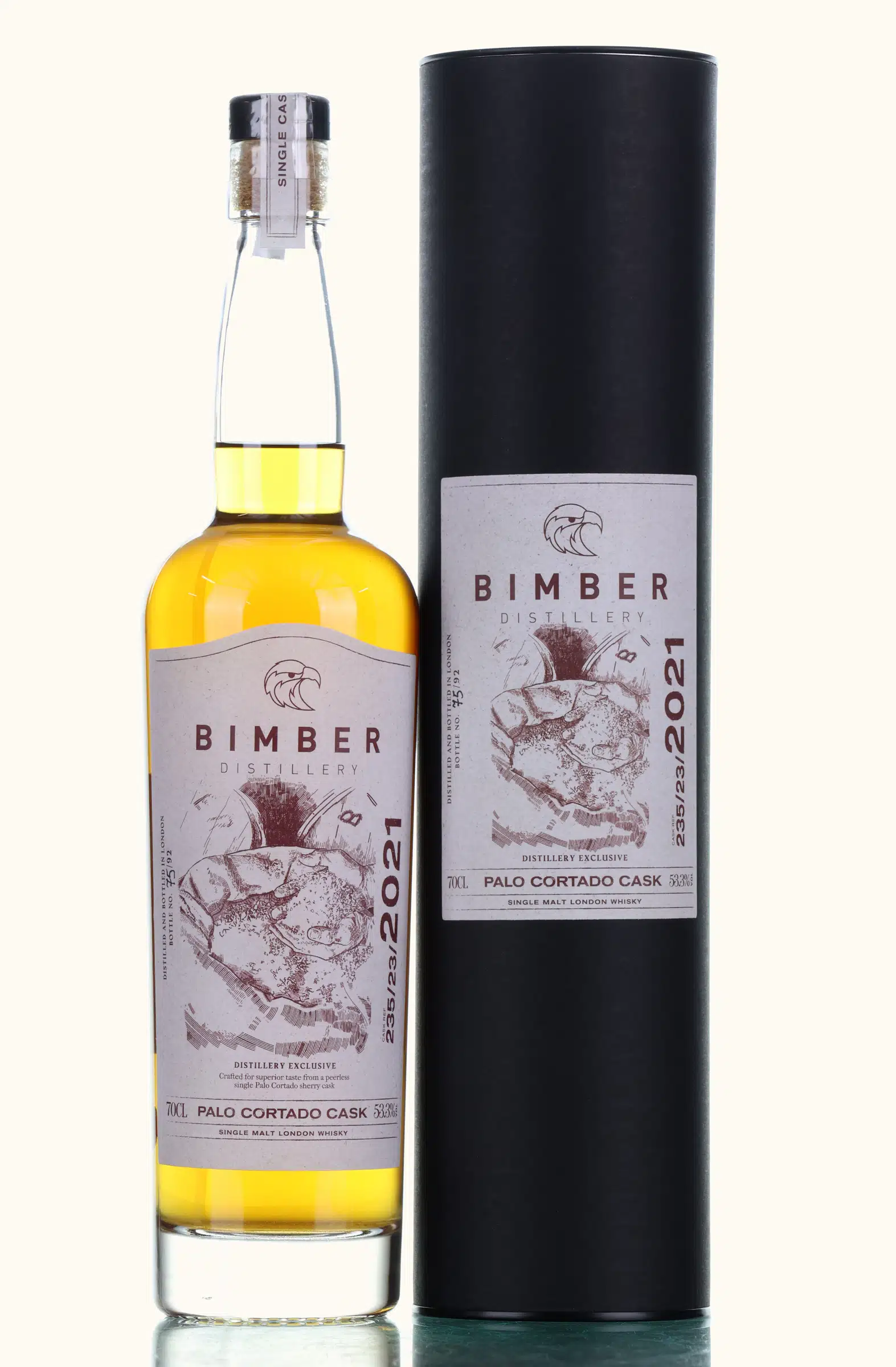 Bimber Palo Cortado Cask Distillery Exclusive, Sherry Cask, Cask #235/23/2021, 2021, 53.3% whisky bottle
