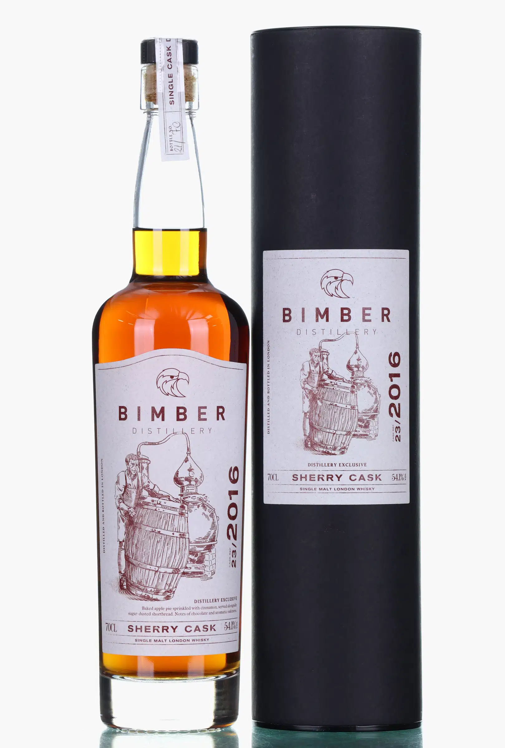 Bimber Distillery Exclusive, Sherry Cask, Cask #23, 2016, 54.1% whisky bottle