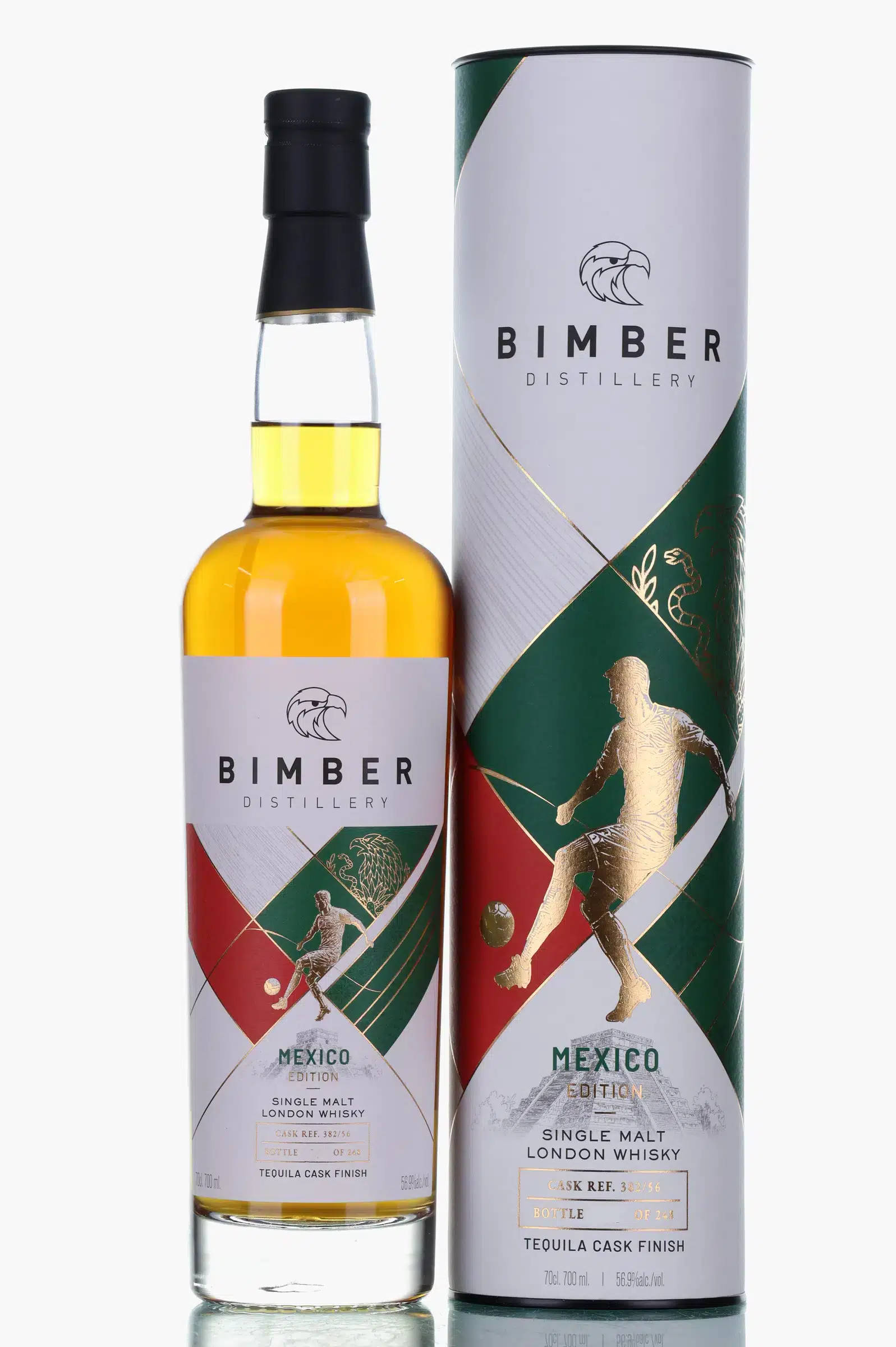 Bimber Mexico Edition, Bourbon & Tequila Cask, Cask #382/56, 56.9% whisky bottle