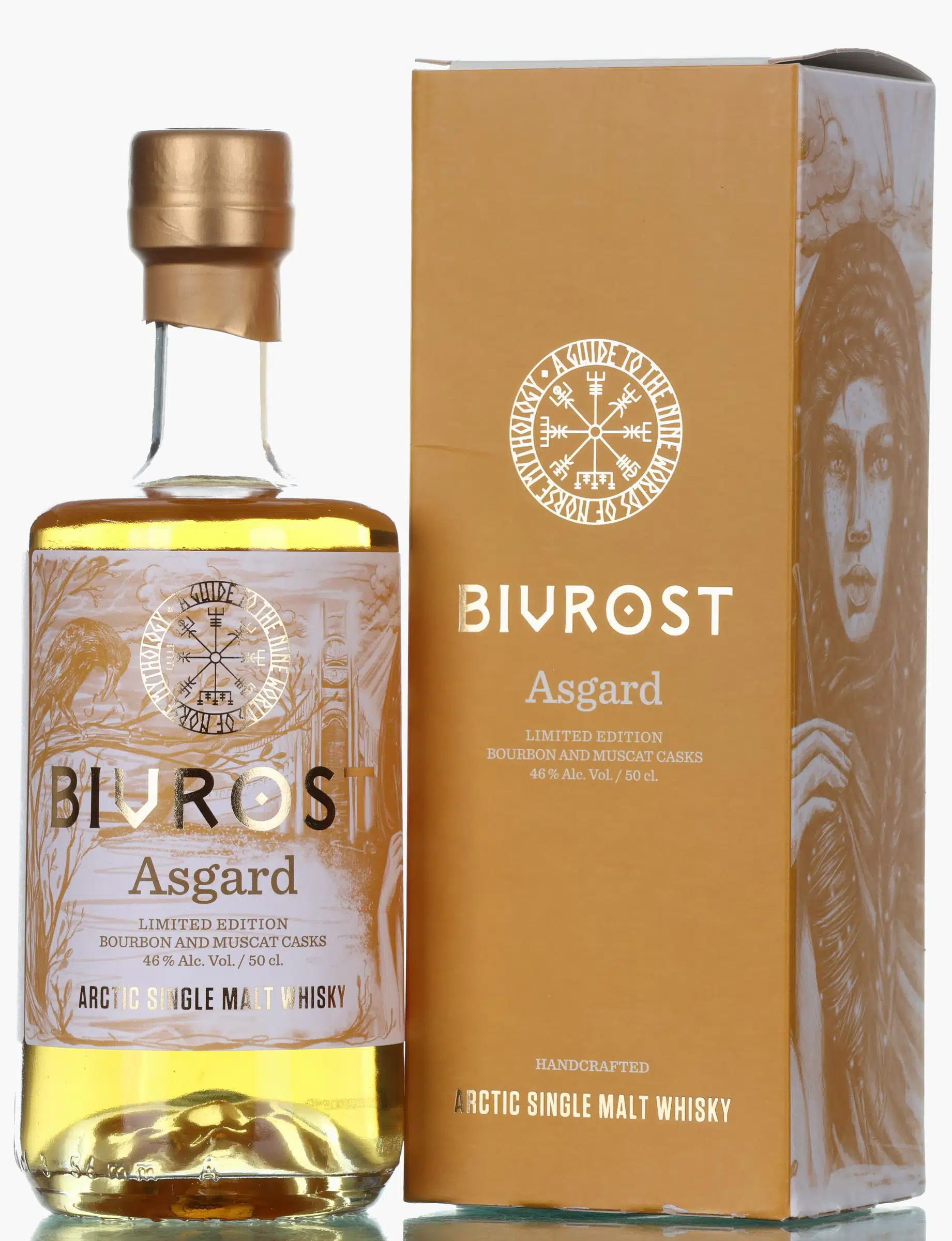 Bivrost Asgard 4 Year Old, Bourbon & Muscat Cask, 2022, 46% whisky bottle