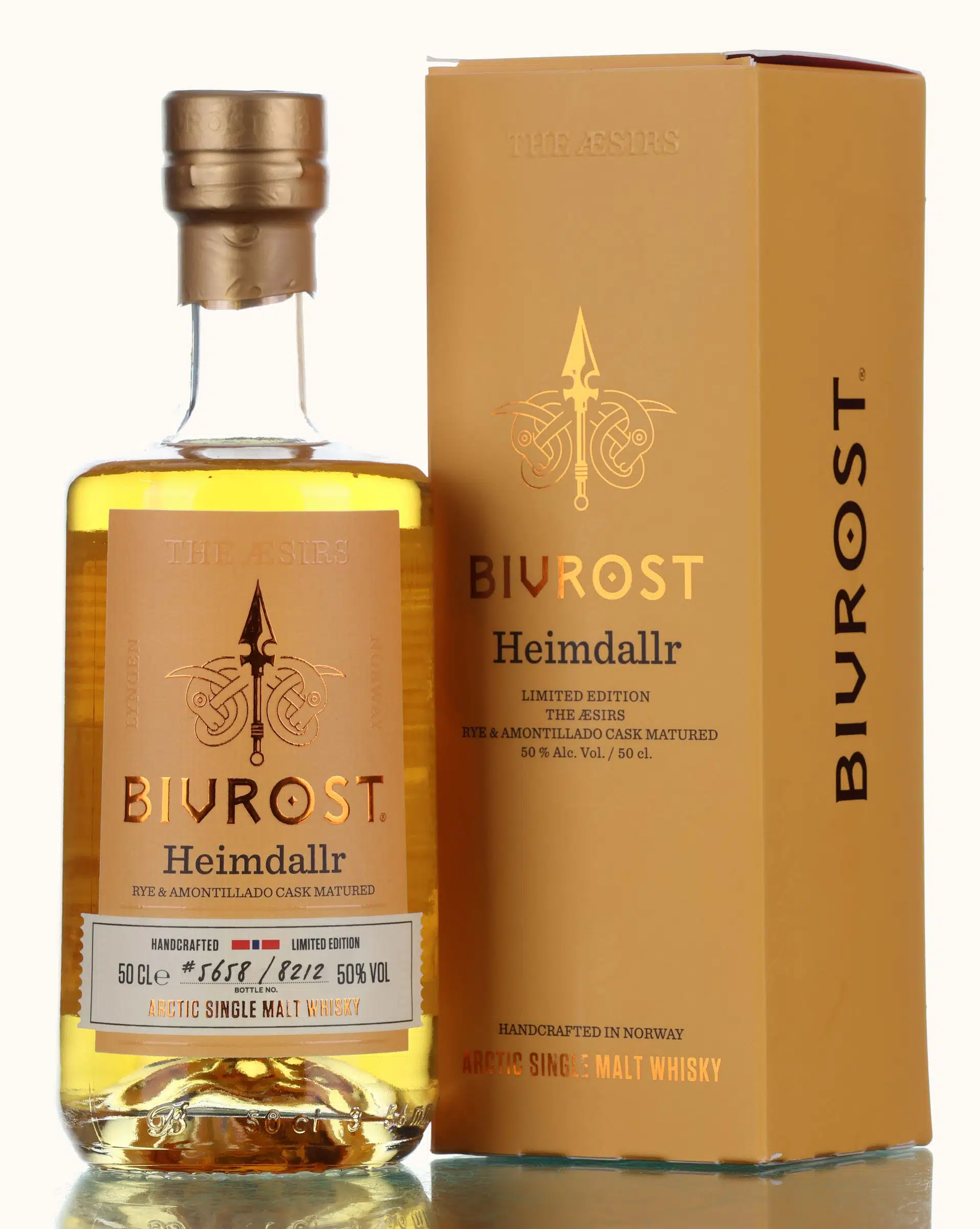 Bivrost Heimdallr, The Æsirs, Limited Edition, 4 Year Old, Rye & Amontillado Cask, 2025, 50% whisky bottle