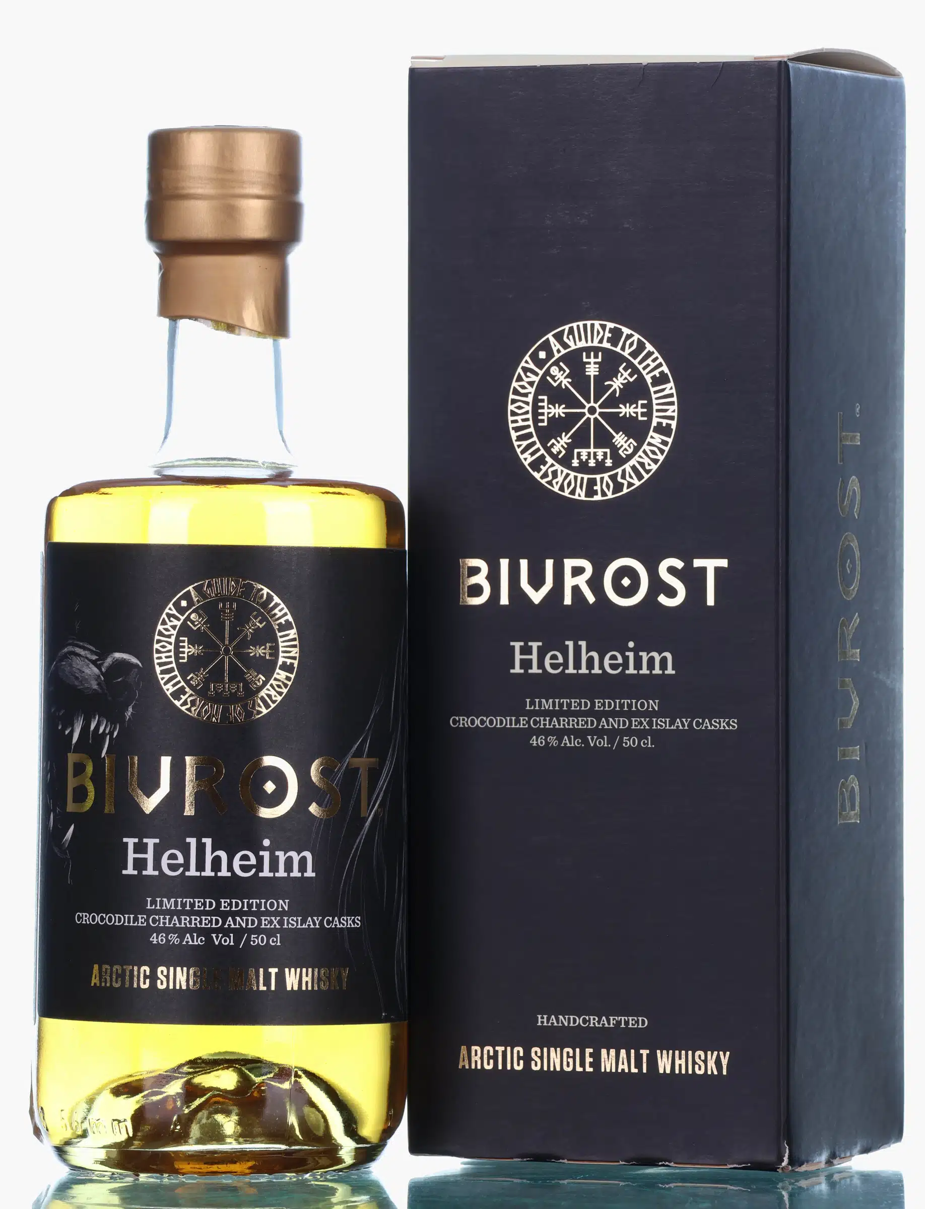 Bivrost Helheim No. 6, Crocodile-charred Bourbon & Ex-Islay Cask, 2022, 46% whisky bottle