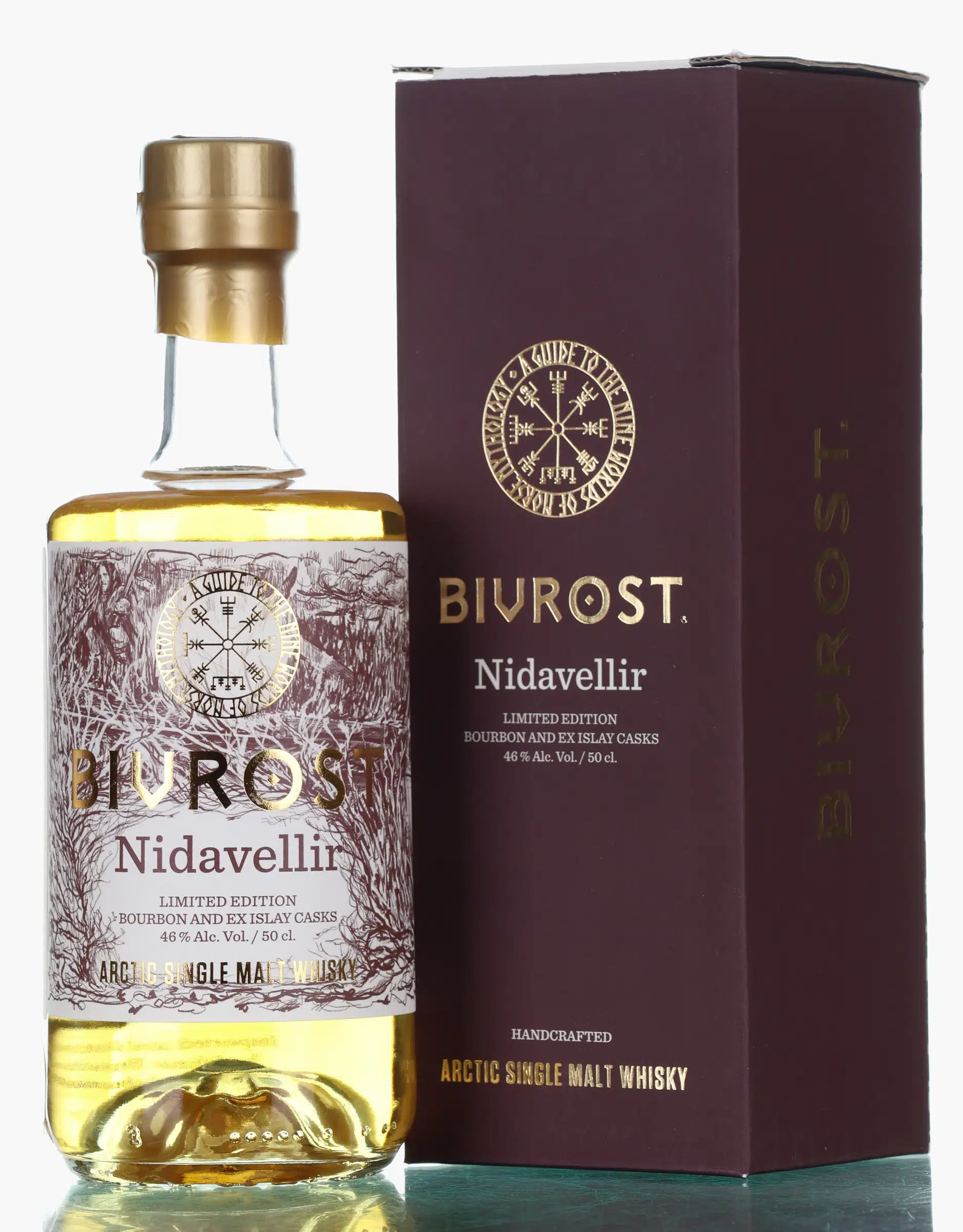 Bivrost Nidavellir 3 Year Old, Bourbon, Islay, Pinot Noir Cask, 2020, 46% whisky bottle