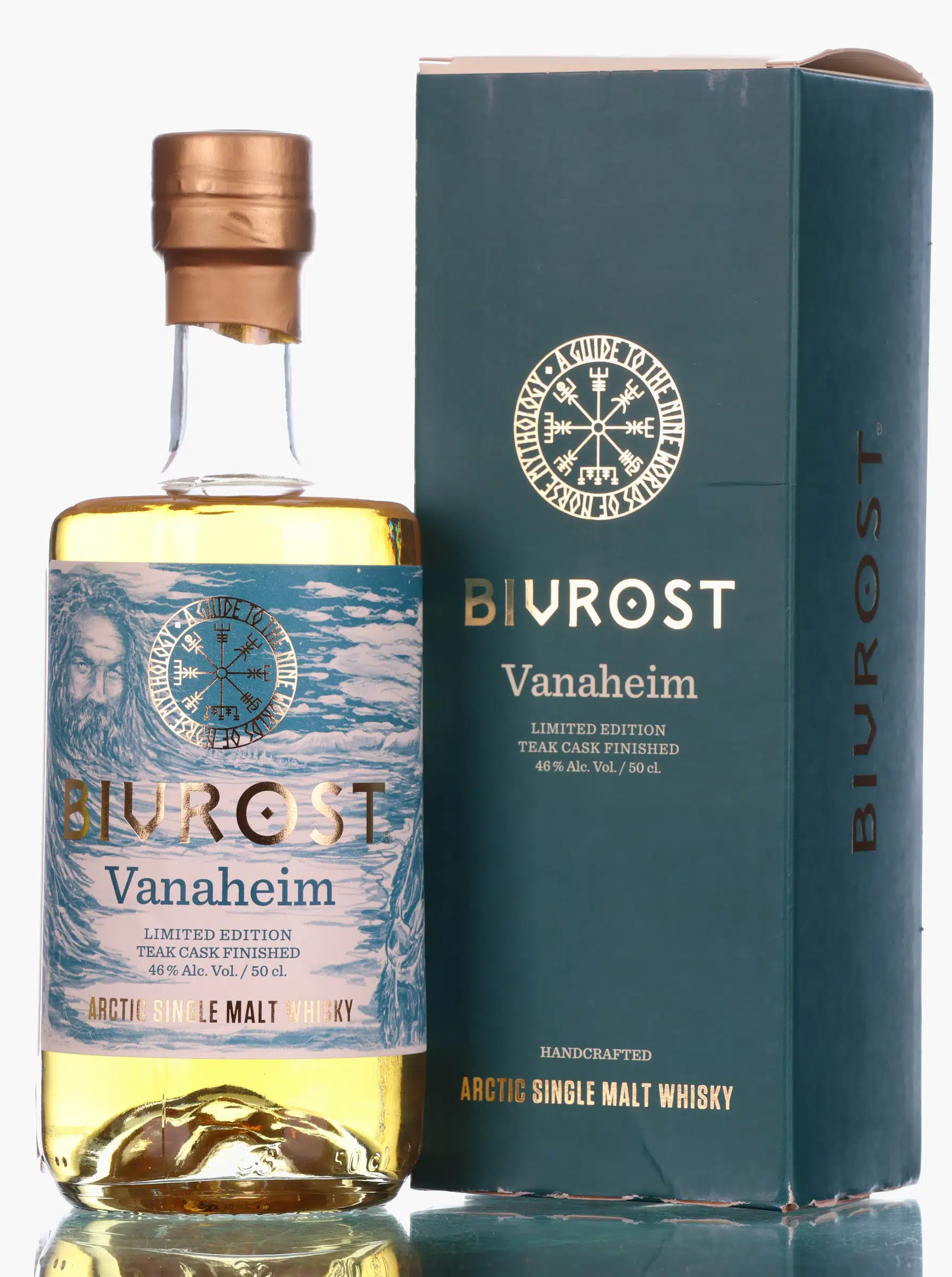 Bivrost Vanaheim 4 Year Old, Bourbon, Sherry & Teak Cask, 2023, 46% whisky bottle