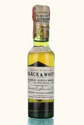 Black White Blended Scotch Whisky 194050s Us Import