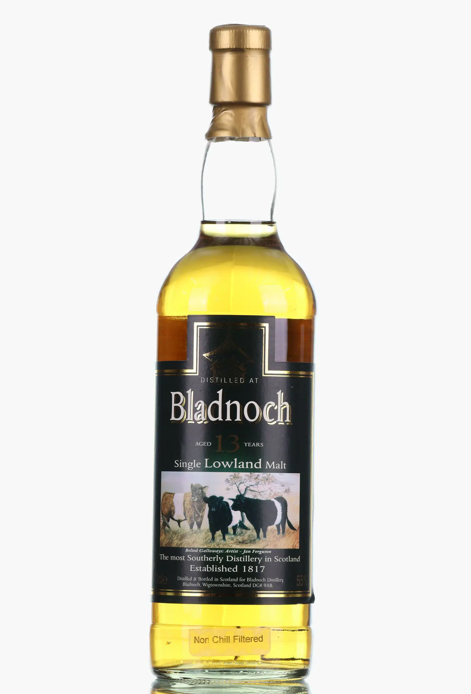 Bladnoch Heritage Collection 13 Year Old, Bourbon Cask, 46.7% whisky bottle
