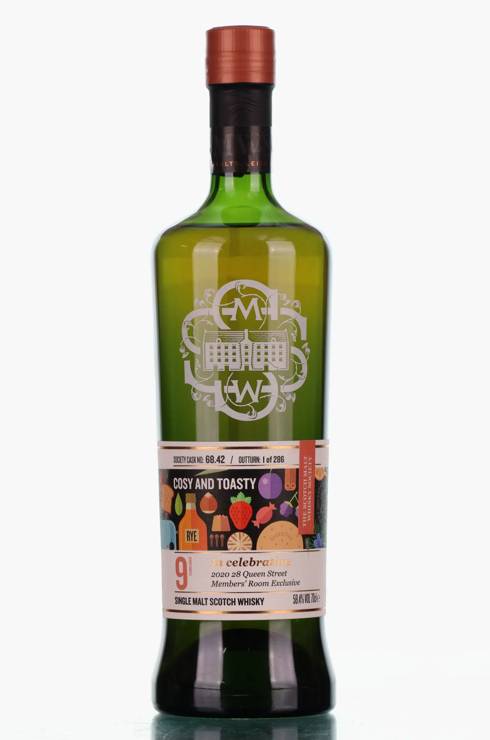 Blair Athol Cosy & Toasty 9 Year Old, Cask #68.42, 2011, The Scotch Malt Whisky Society, 58.4% whisky bottle