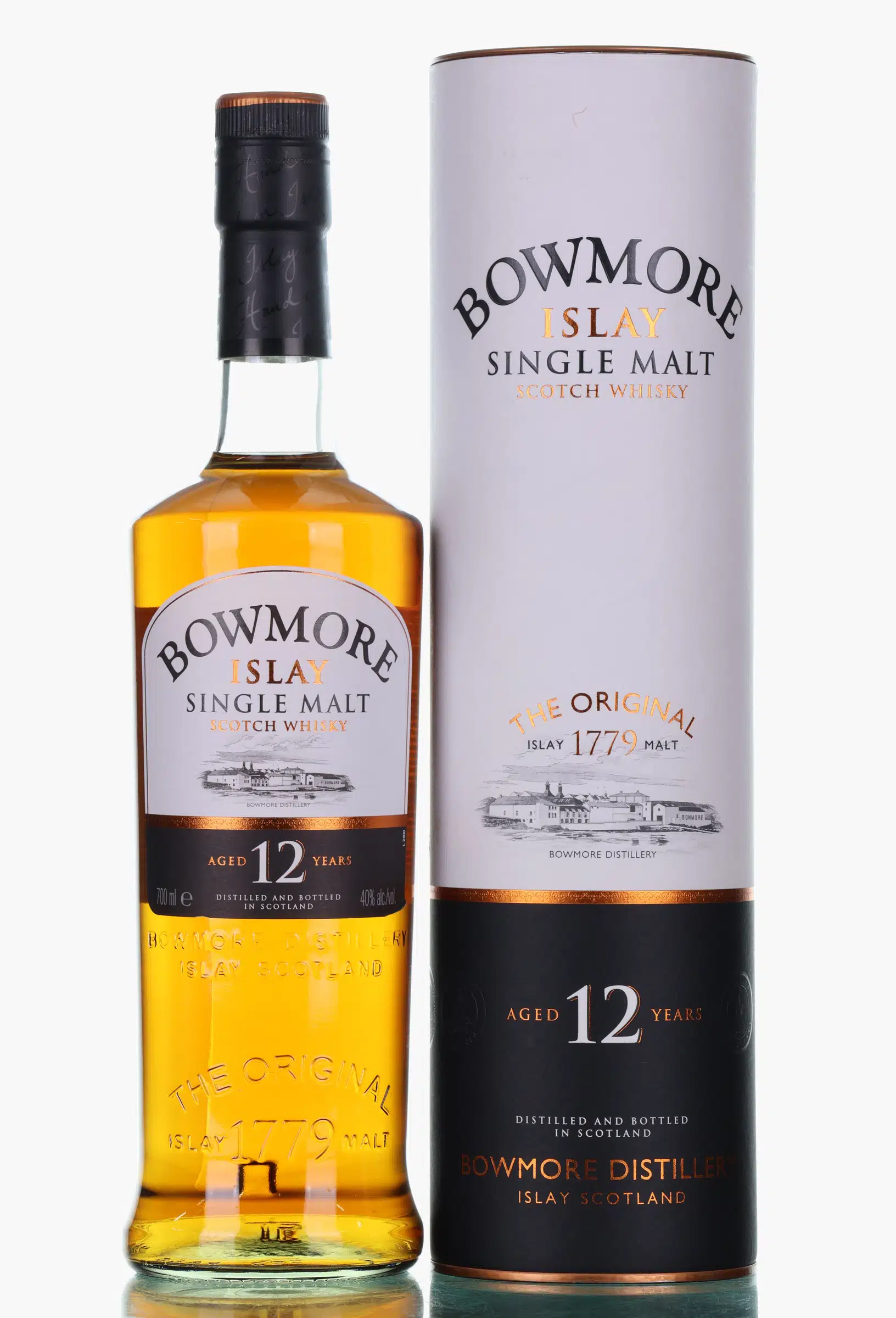 Bowmore 12 Year Old, Bourbon & Sherry Cask, 2007, 40%, 70cl whisky bottle