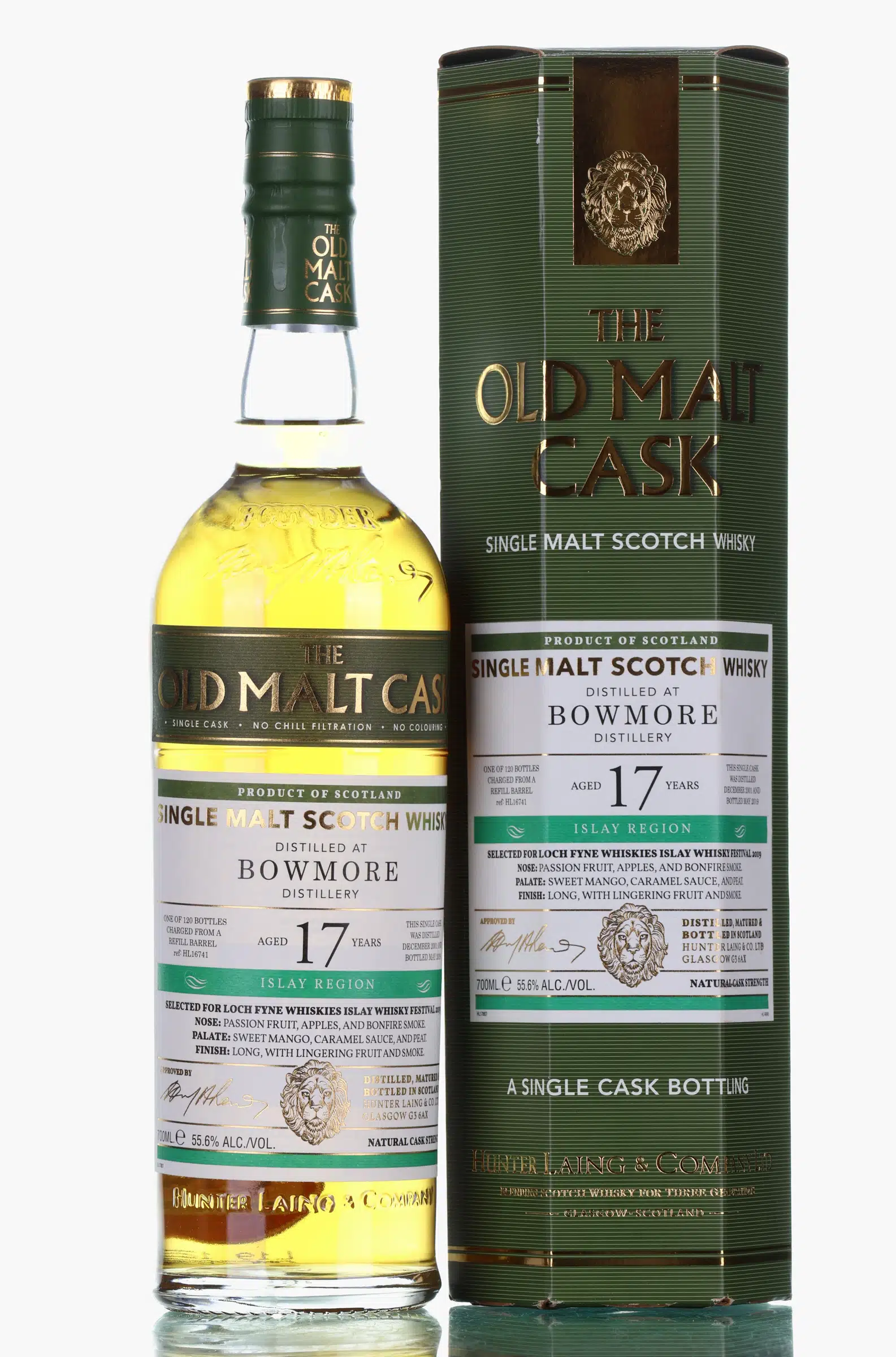 Bowmore 17 2001 The Old Malt Cask Loch Fyne Whiskies Islay Whisky Festival 2019