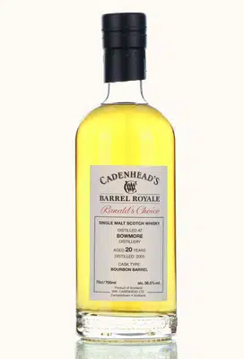 Bowmore 20 2005 Cadenheads Barrel Royale Ranalds Choice