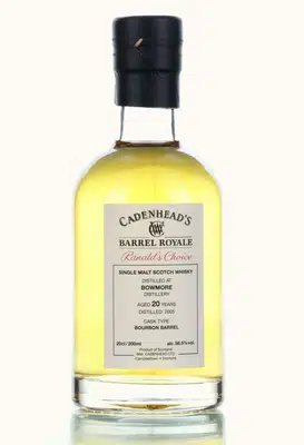 Bowmore 20 2005 Cadenheads Barrel Royale Ranalds Choice