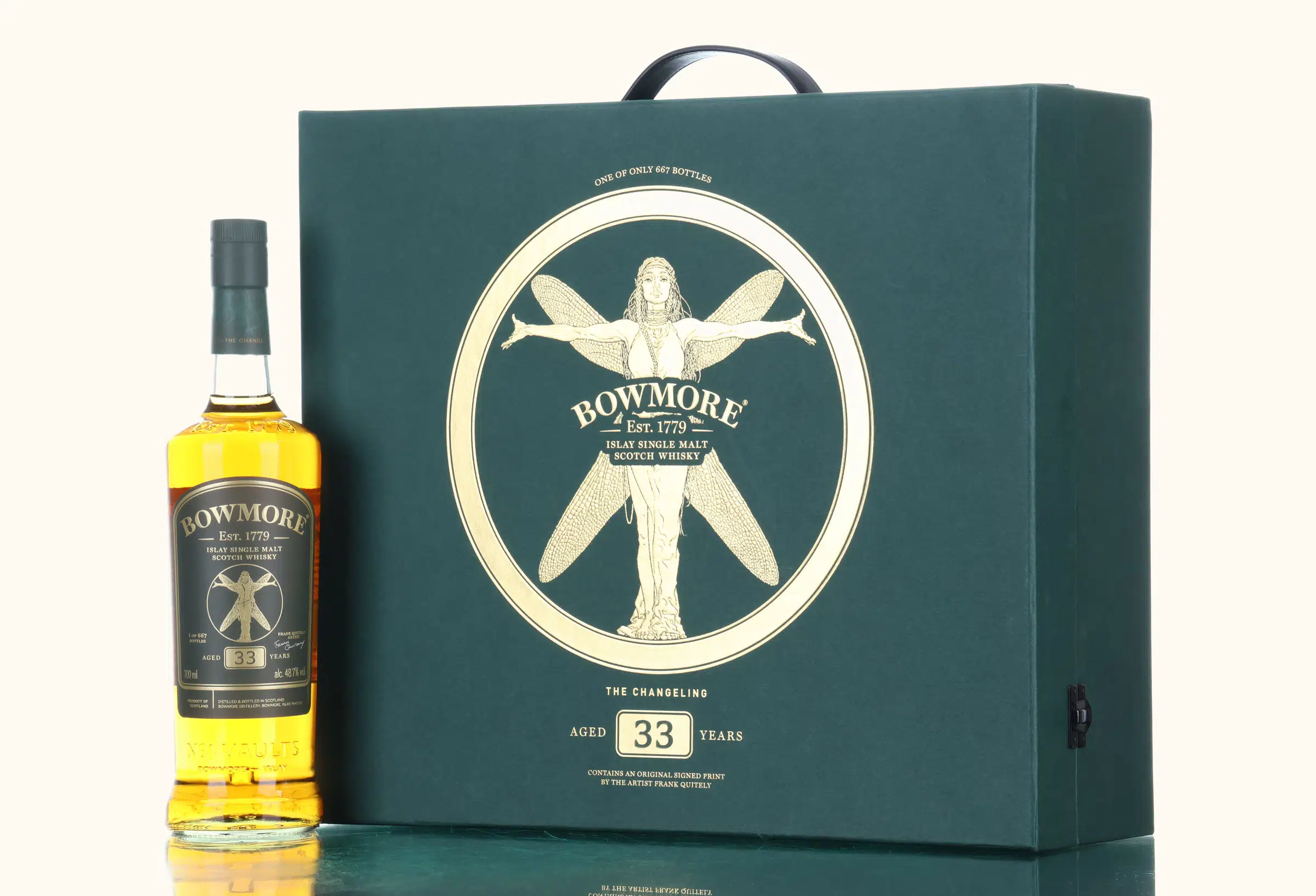 Bowmore The Changeling 33 Year Old, American Oak Hogshead & Tawny Port Cask, 2022, 48.7% whisky bottle