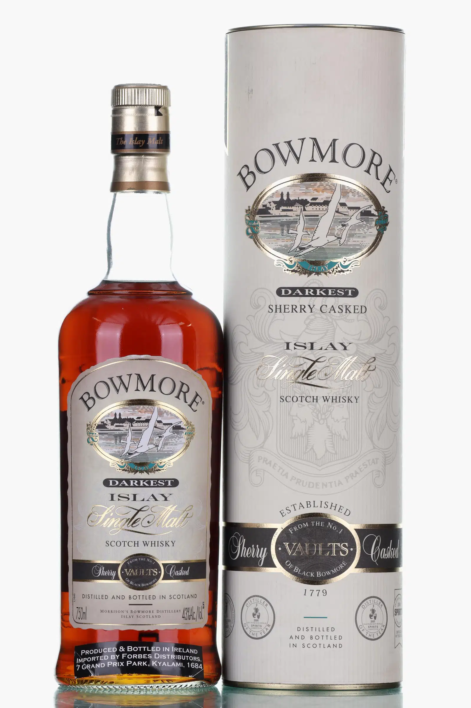 Bowmore Darkest, Sherry Cask, 43% whisky bottle
