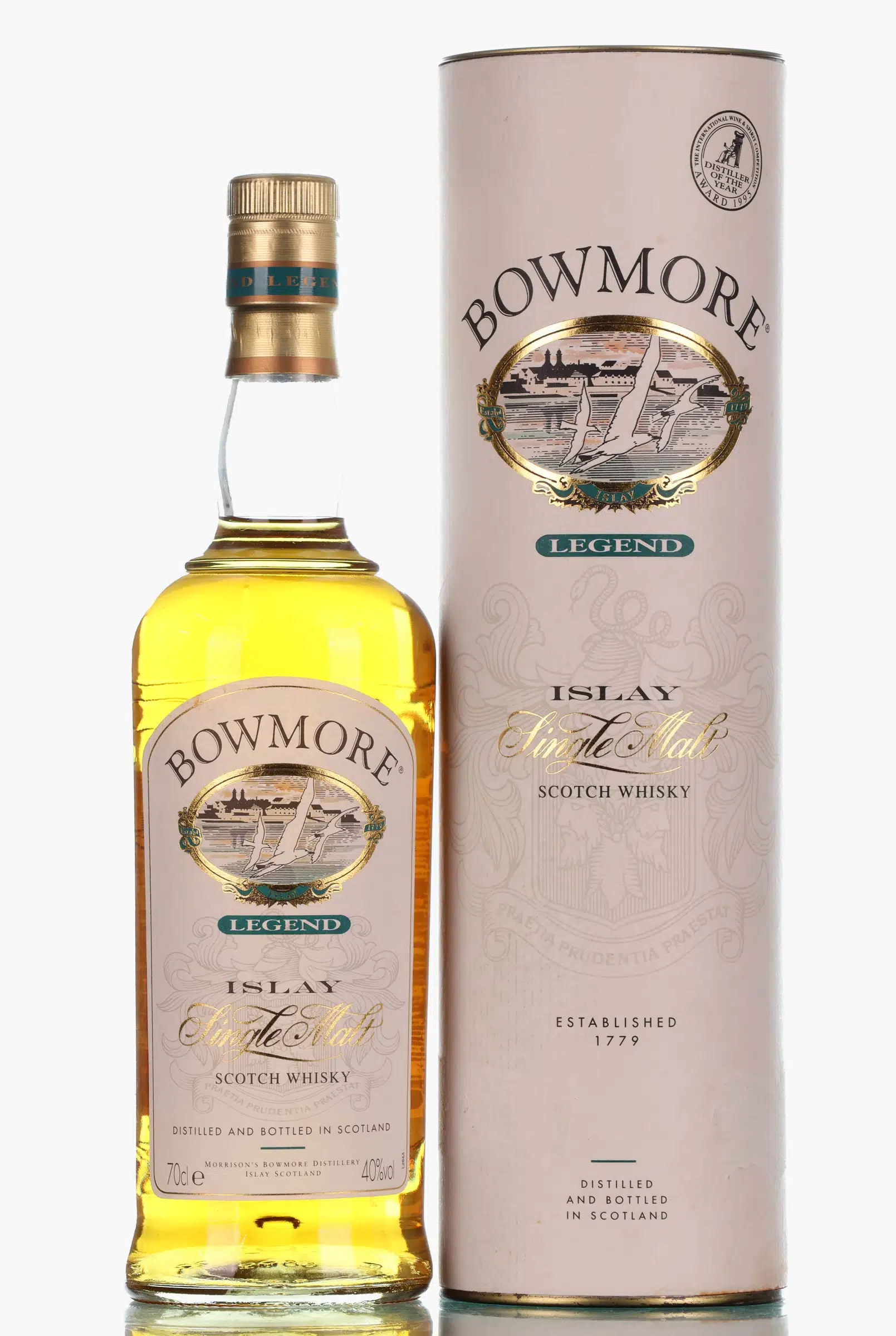 Bowmore Legend, Bourbon Cask, 40% whisky bottle