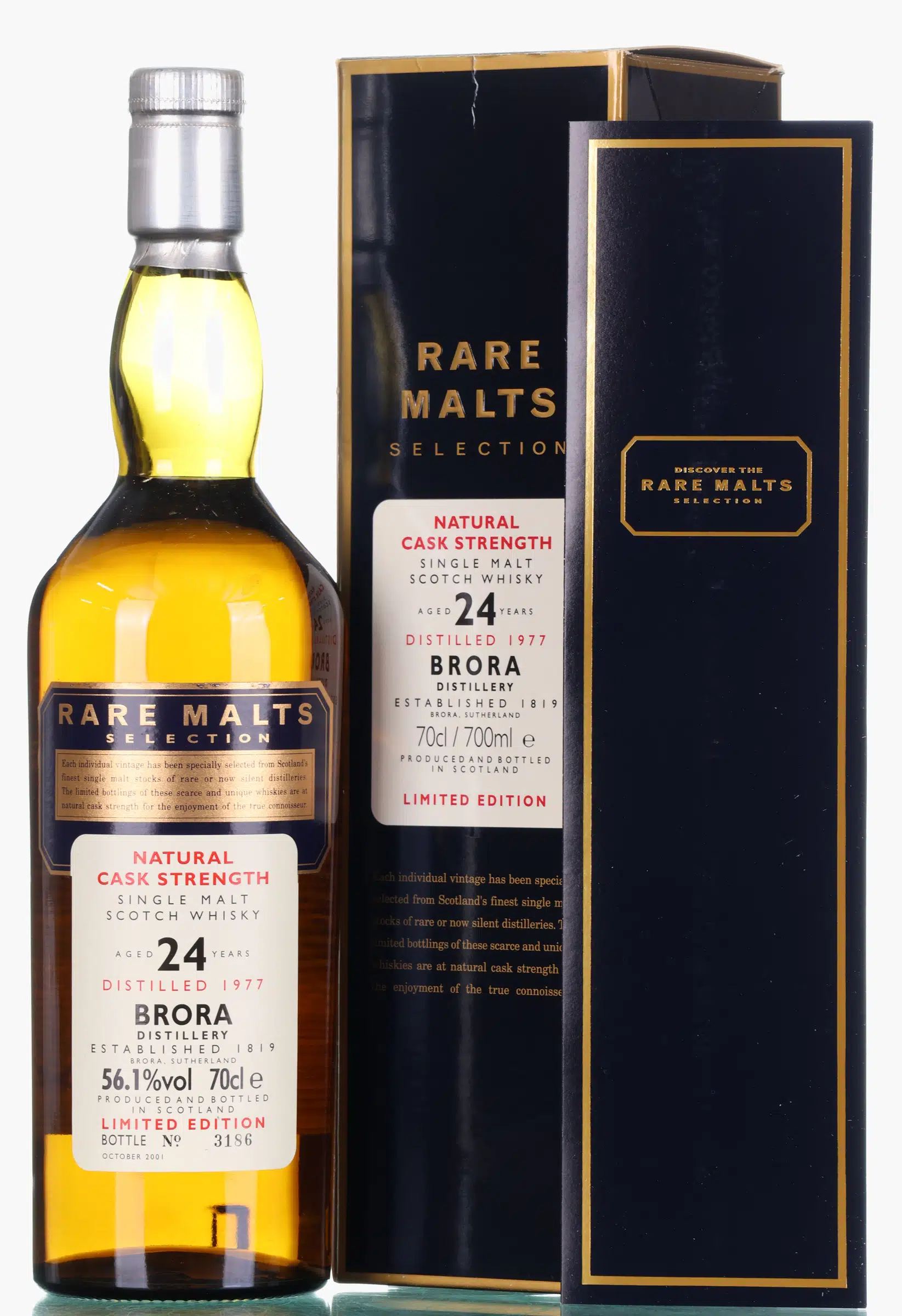 Brora Rare Malts Selection 24 Year Old, 2001, 56.1% whisky bottle