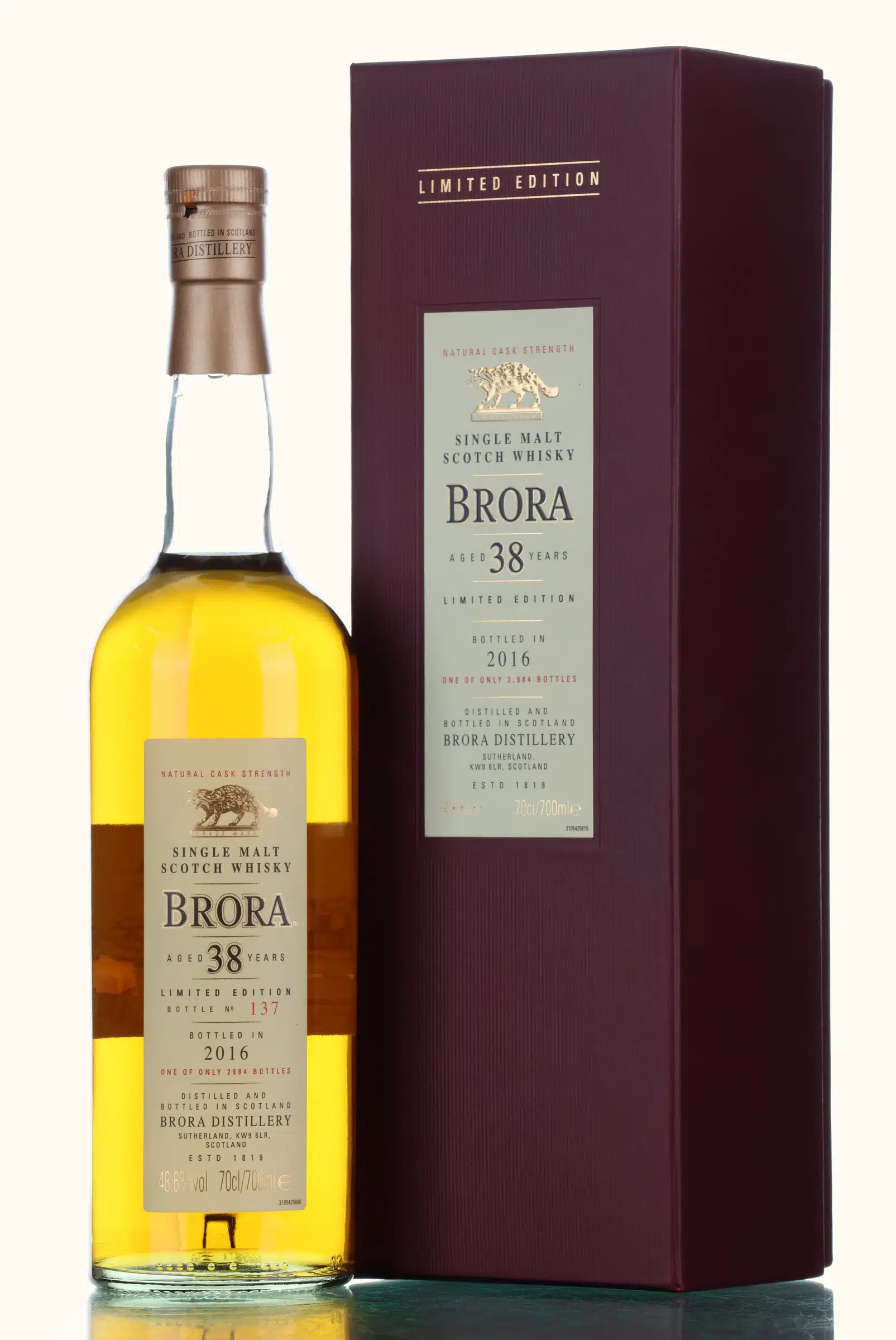 Brora 38 Year Old, 2016, 48.6%, 70cl whisky bottle