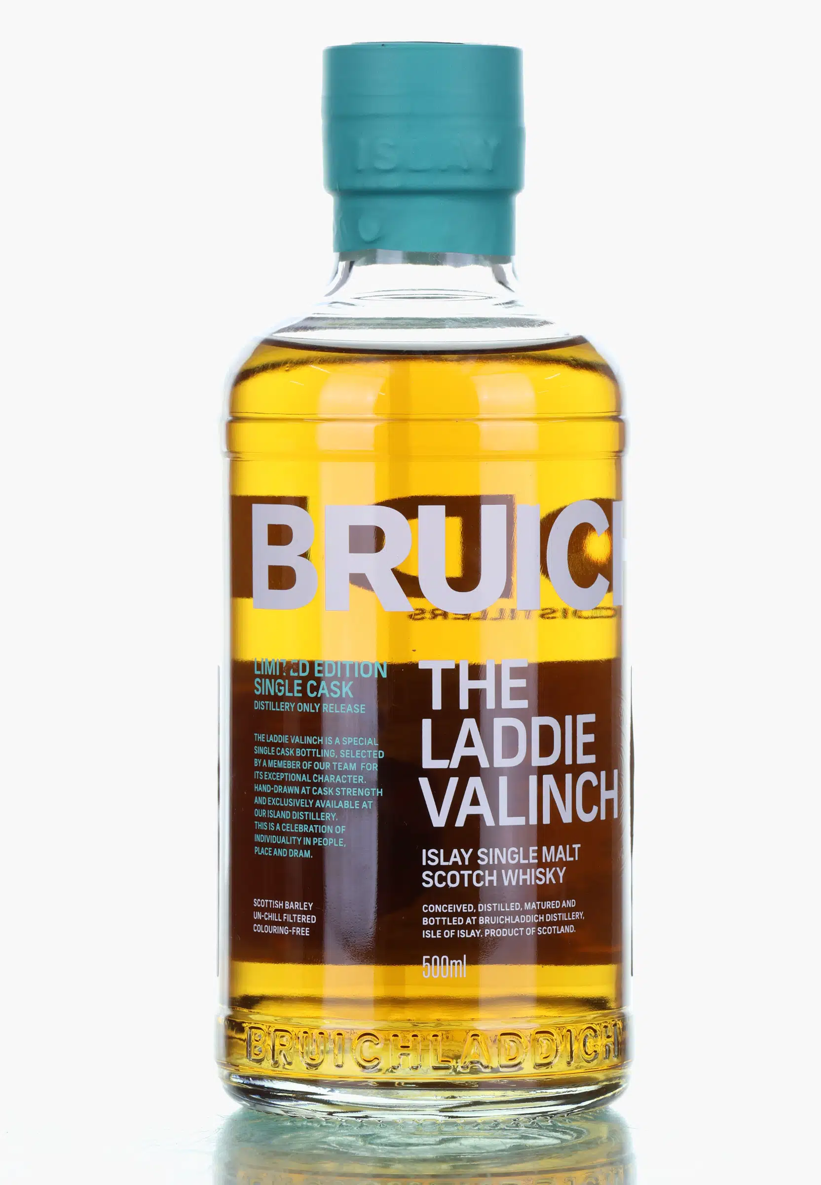 Bruichladdich Valinch 14 Year Old, Rivesaltes Cask, Cask #1423, Batch No. 82, 2011, 54.7% whisky bottle