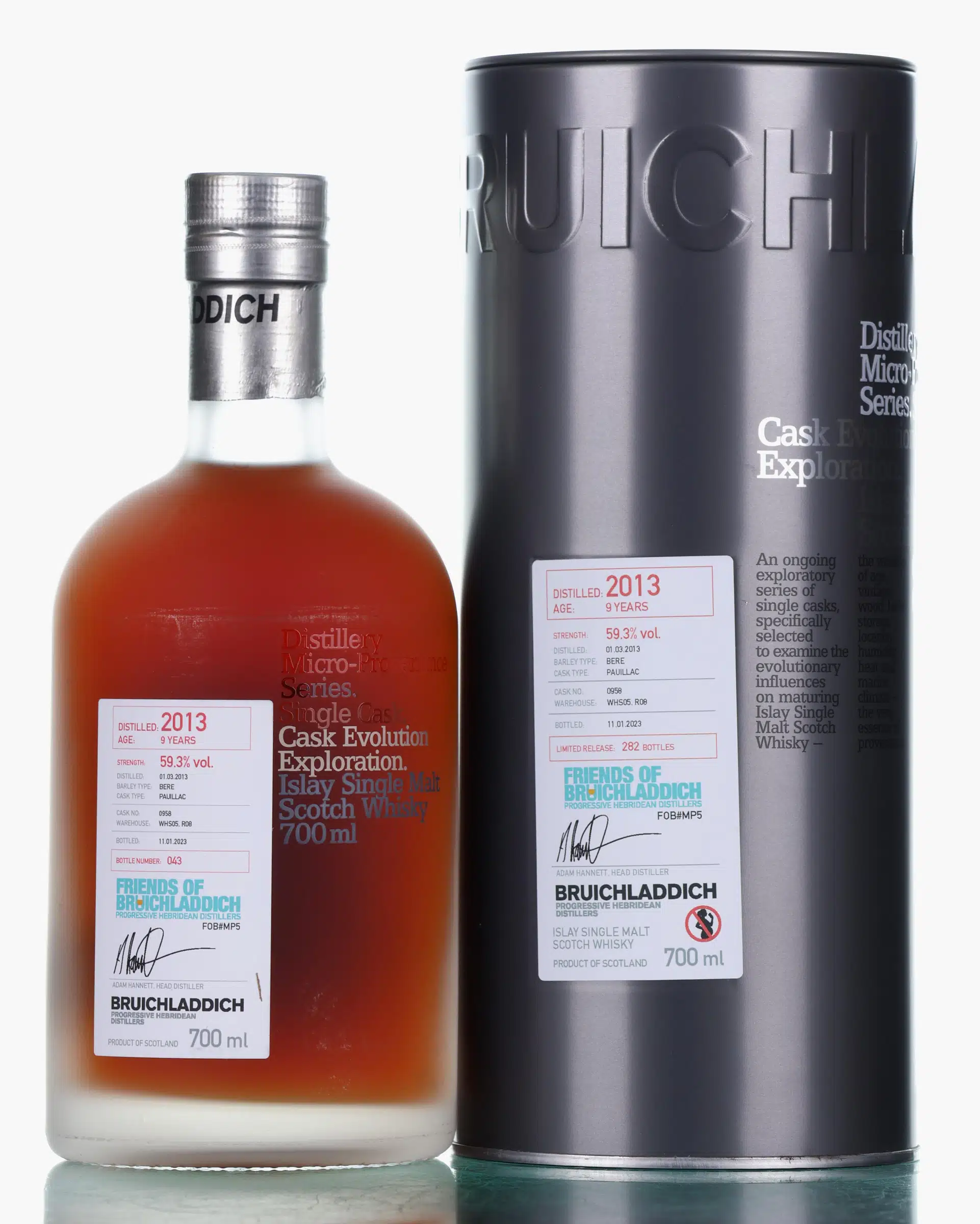 Bruichladdich Micro Provenance 2013 9 Year Old Cask #0958 Laddie Crew UK Exclusive, Jurancon Wine Cask, Cask #0958, 2022, 59.3% whisky bottle