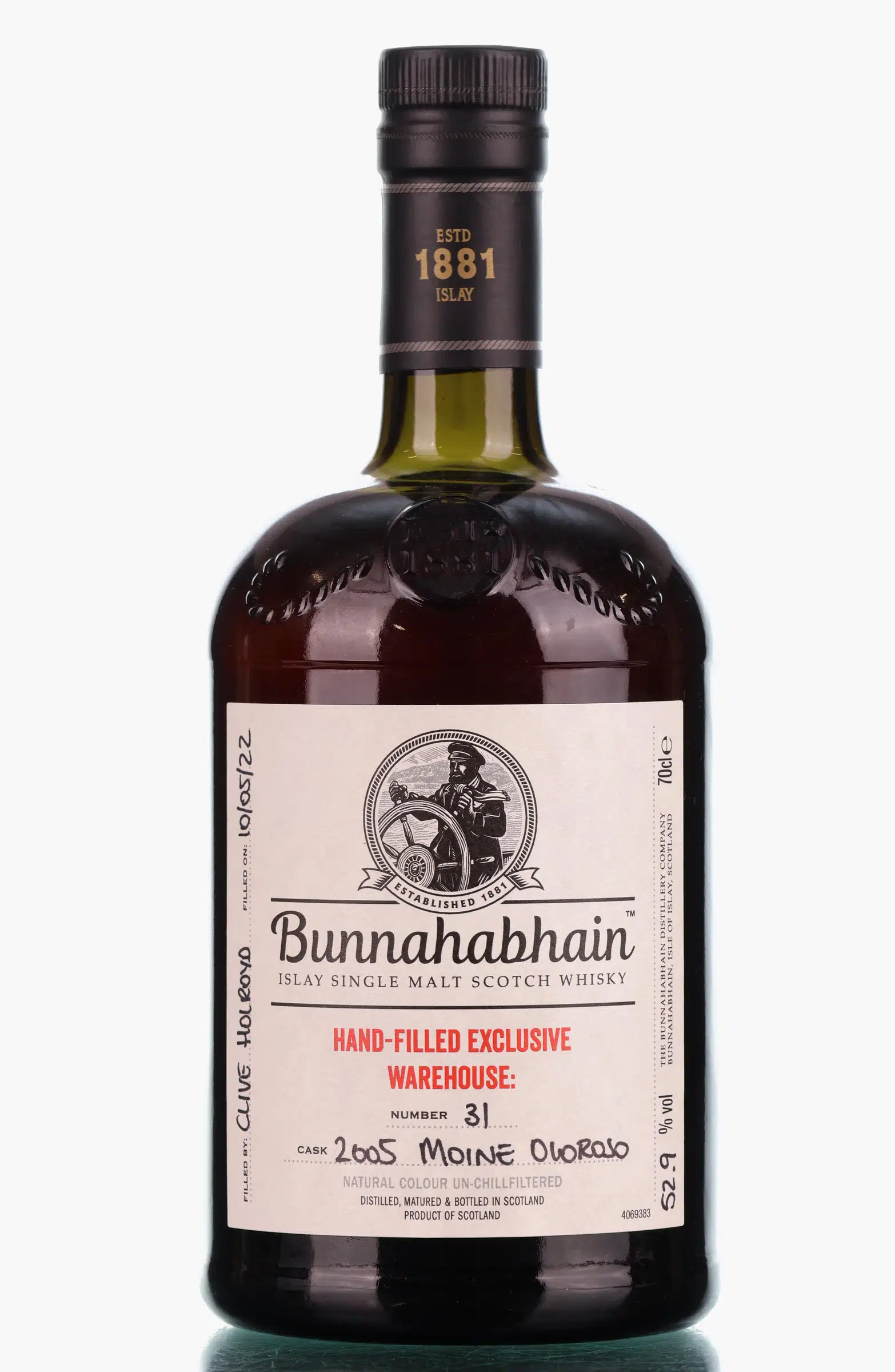 Bunnahabhain 2005 Moine Oloroso 17 Year Old, Oloroso Cask, 2022, 52.9% whisky bottle