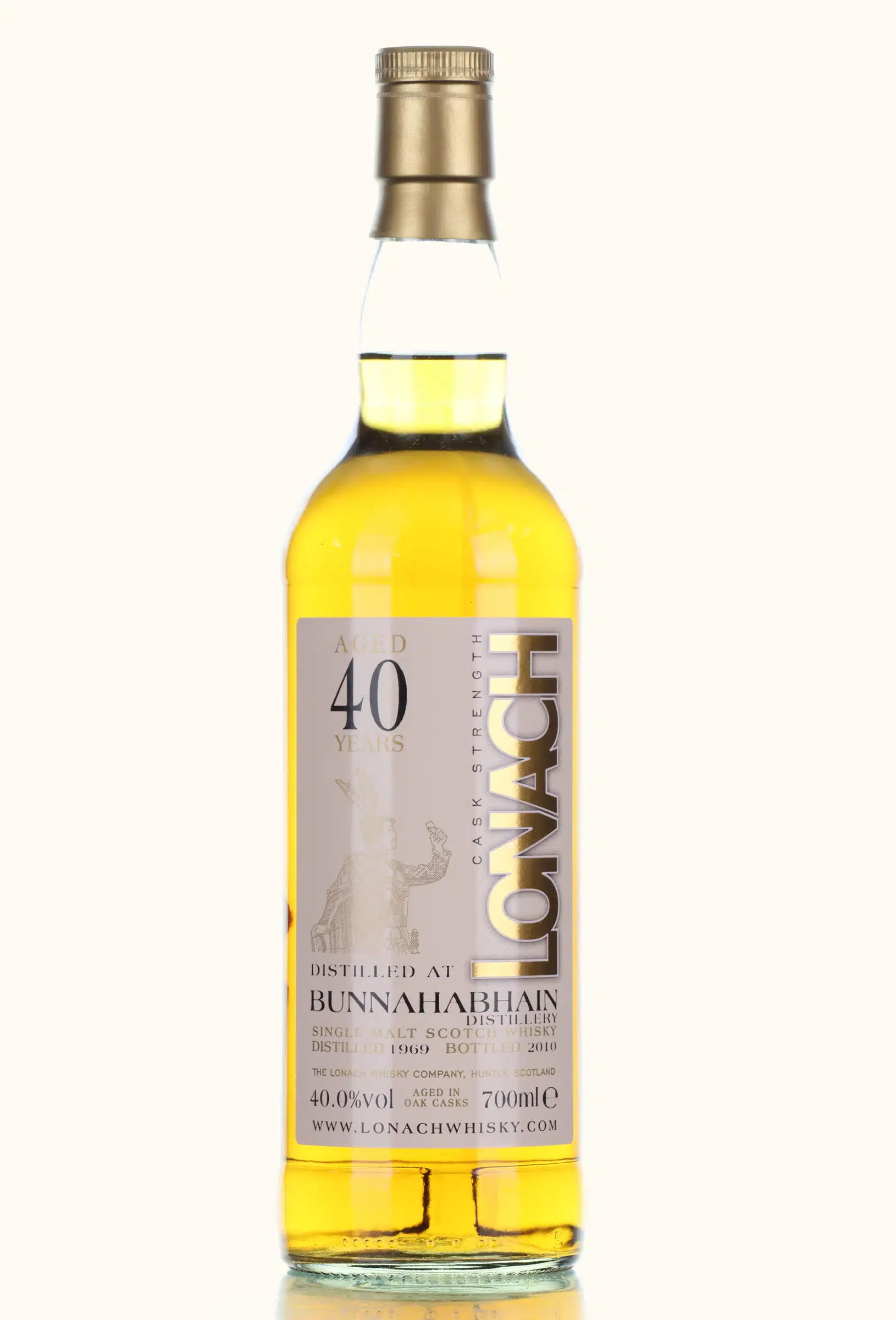 Bunnahabhain Lonach 40 Year Old, Oak Cask, 1969, Duncan Taylor, 40% whisky bottle