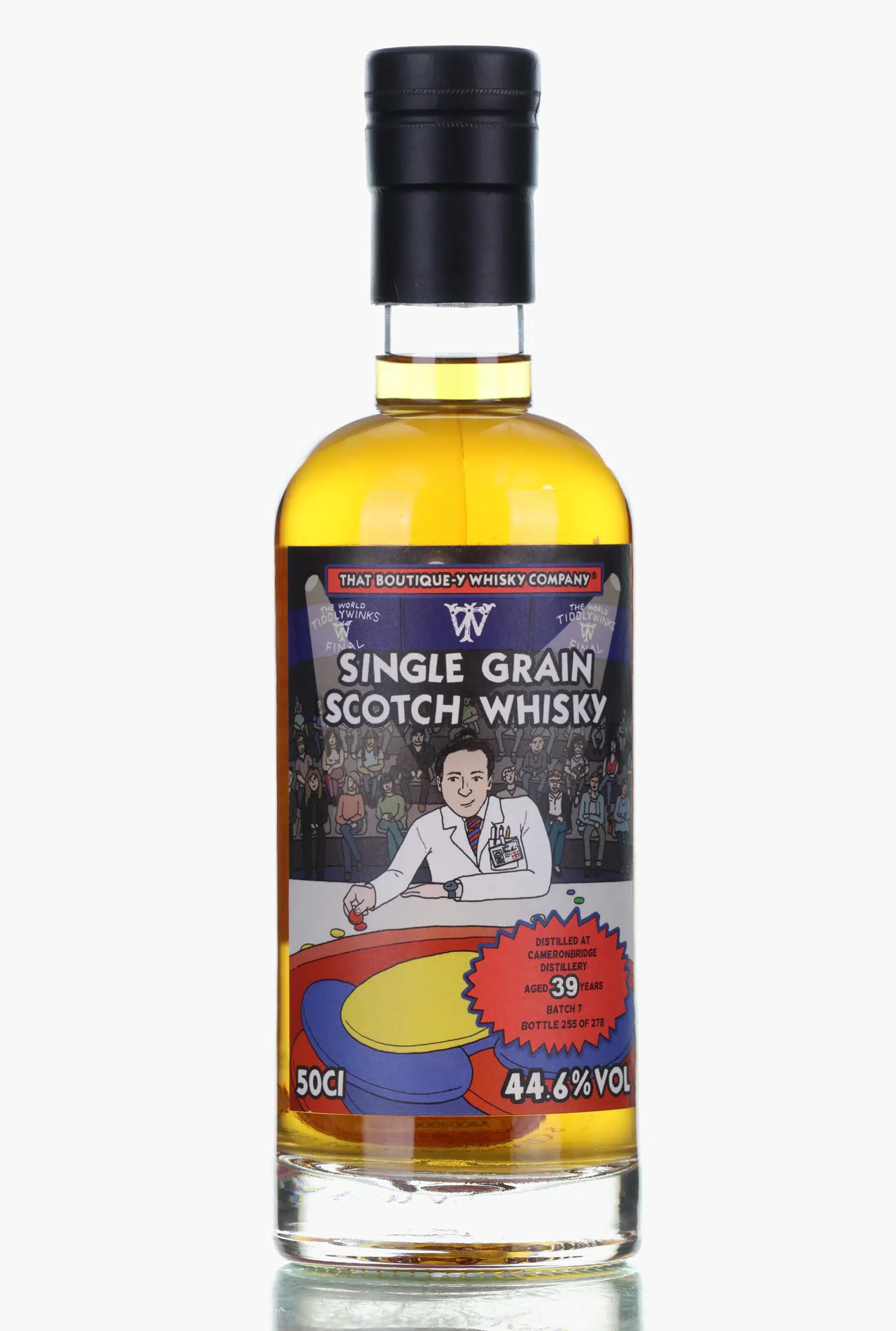 Cameronbridge 39 Year Old, Bourbon Cask, Batch No. 7, That Boutique-y Whisky Company, 44.6% whisky bottle