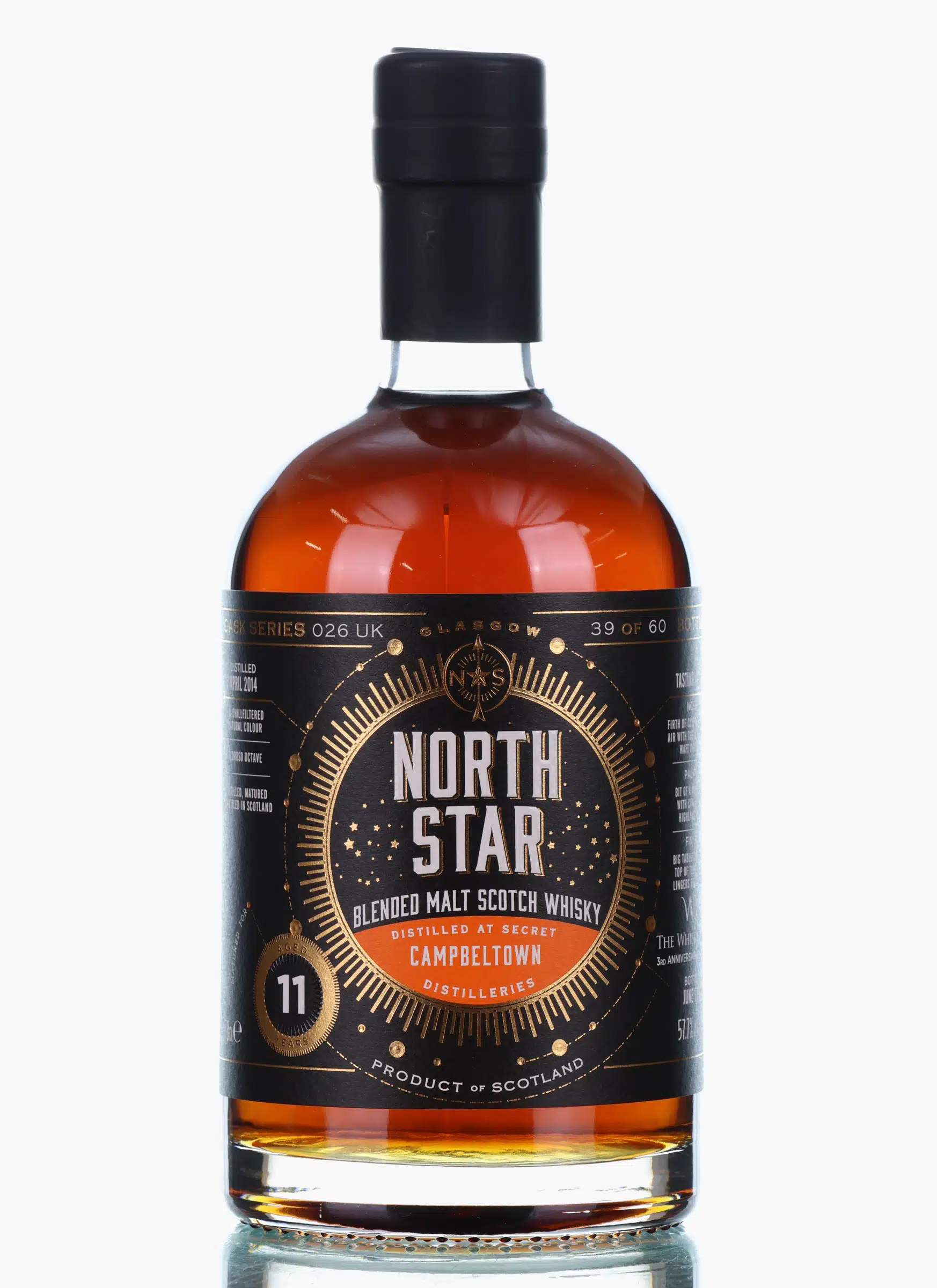 Campbeltown 11 Years Old 2014 2025 North Star Spirits - Single Cask For The Whisky Room, Oloroso Octave Cask, 2014, North Star Spirits, 57.7% whisky bottle