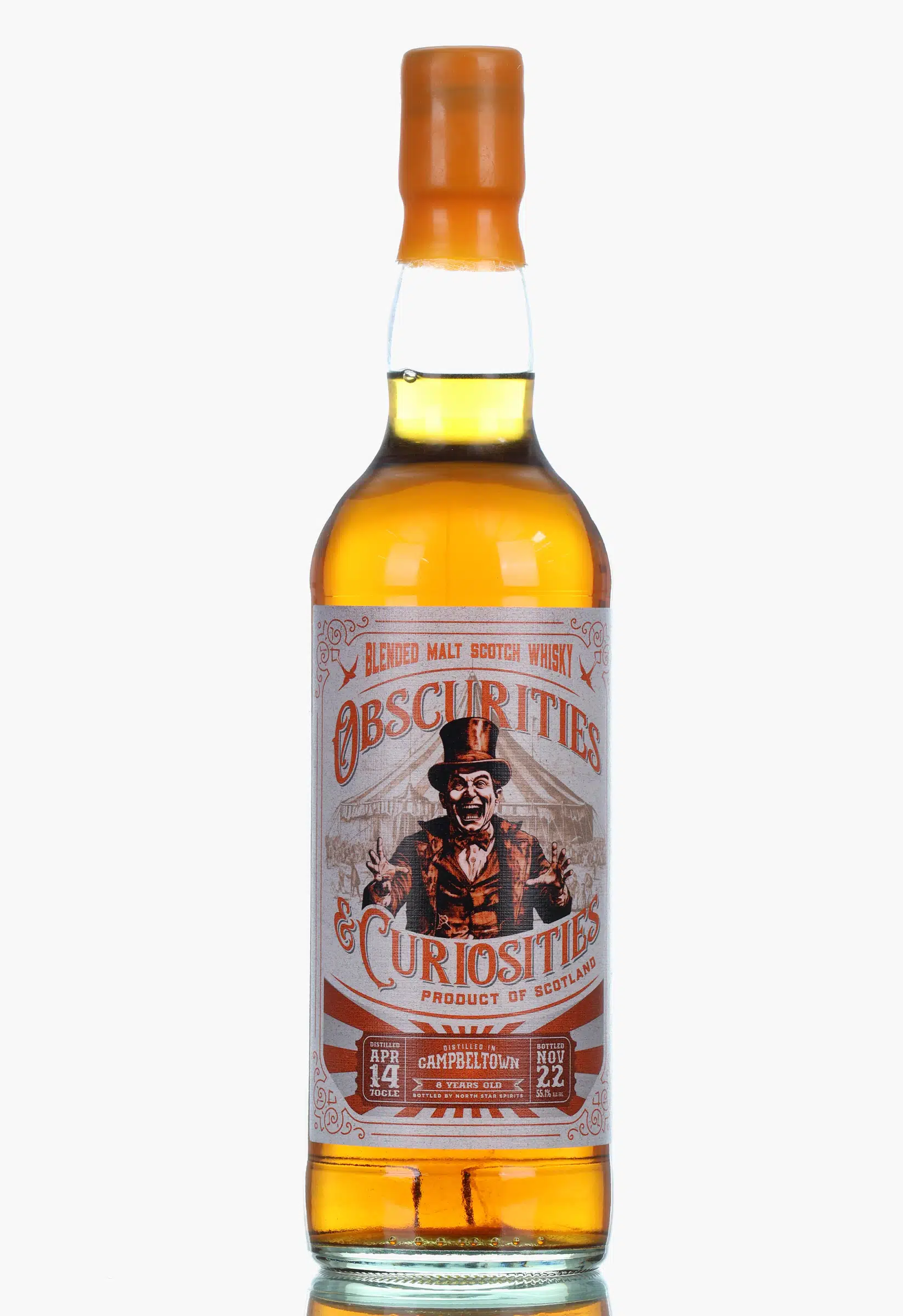 North Star Spirits Obscurities & Curiousities Campbeltown Blended Malt 8 Year Old, Port & Oloroso Sherry Cask, Series 21, 2014, North Star Spirits, 55.1% whisky bottle