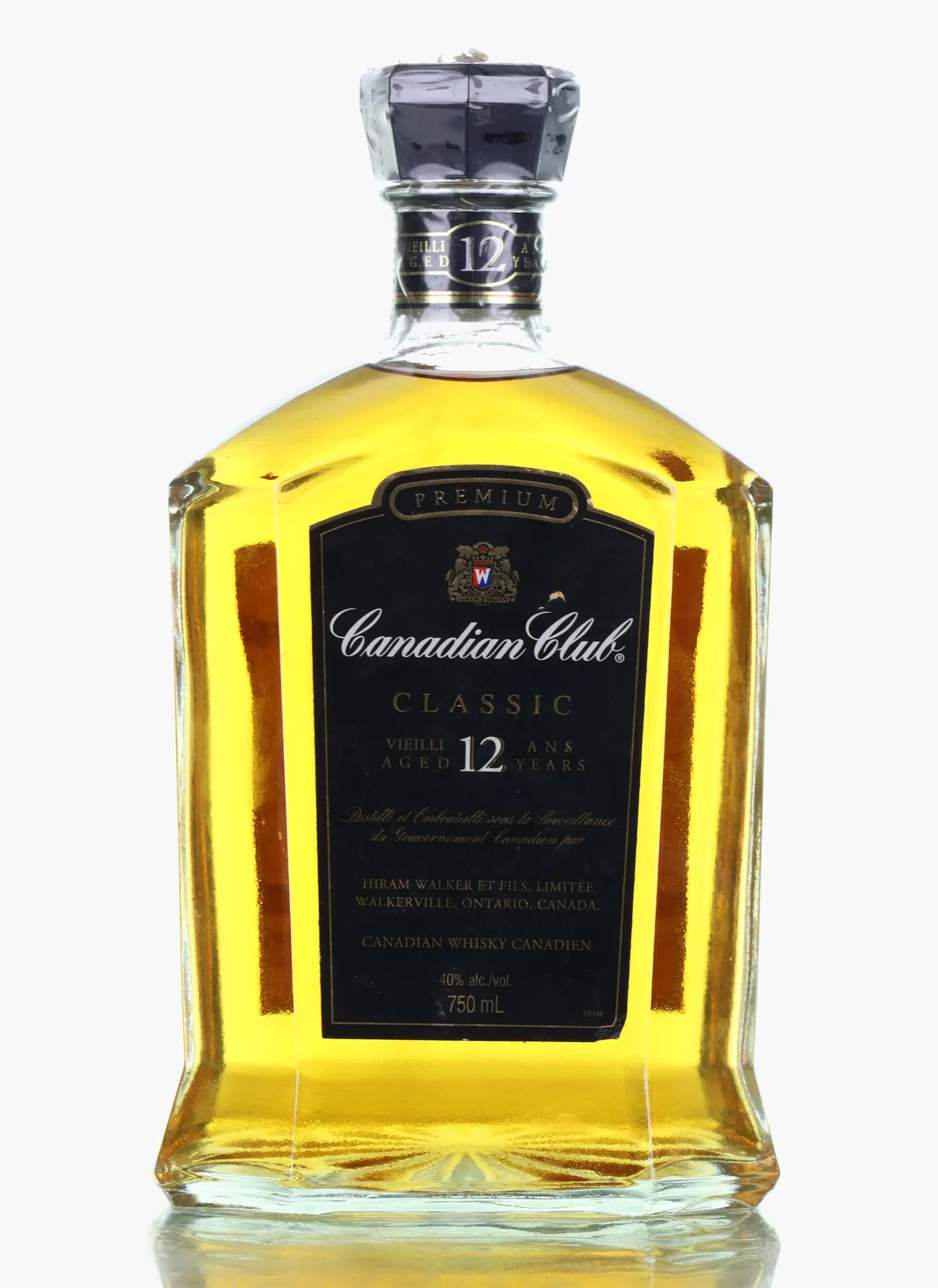 Canadian Club Classic 12 Year Old, Oak Cask, 40%, 75cl whisky bottle