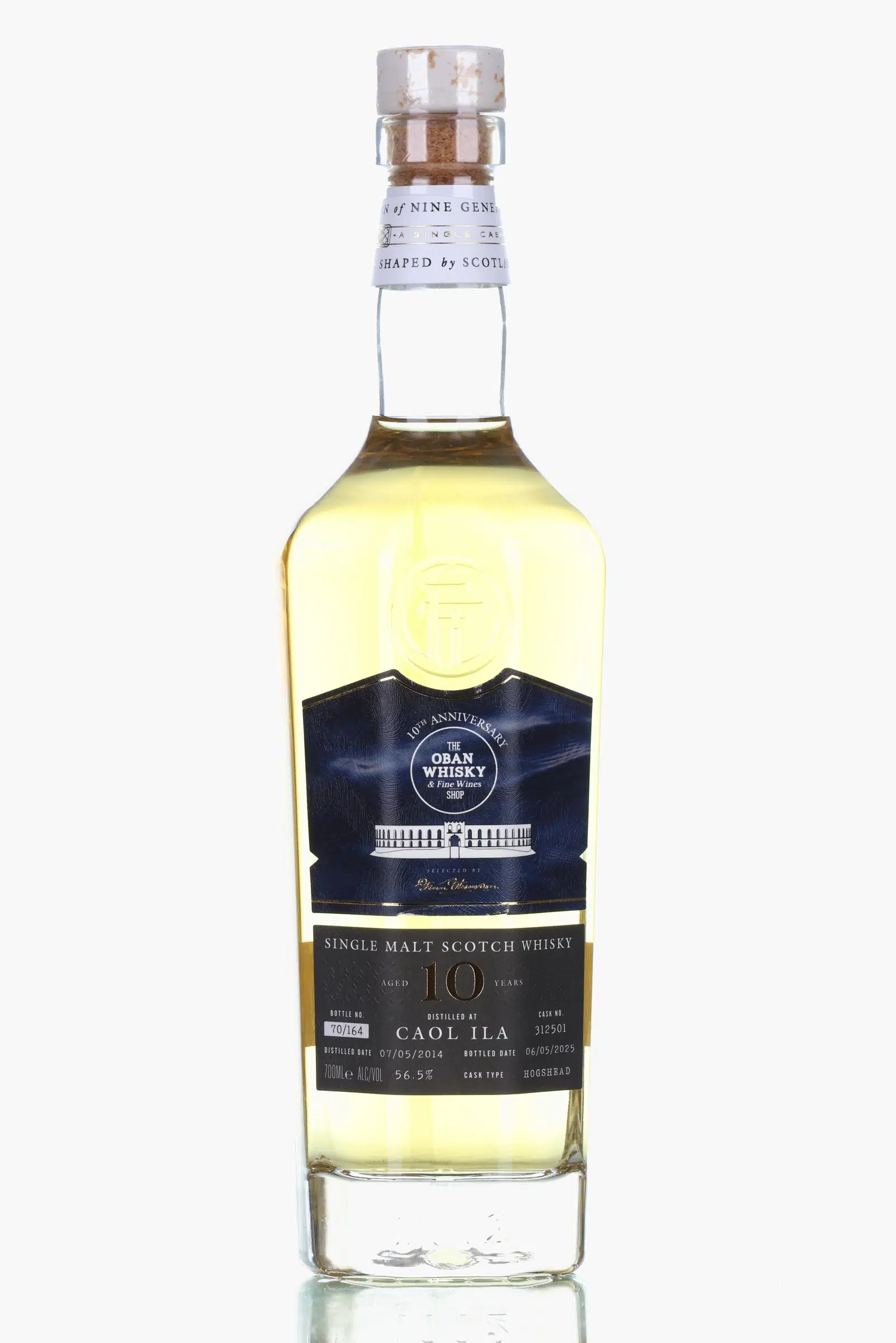 Caol Ila 10 Year Old, Hogshead Cask, Cask #312501, 2014, Finn Thomson, 56.5%