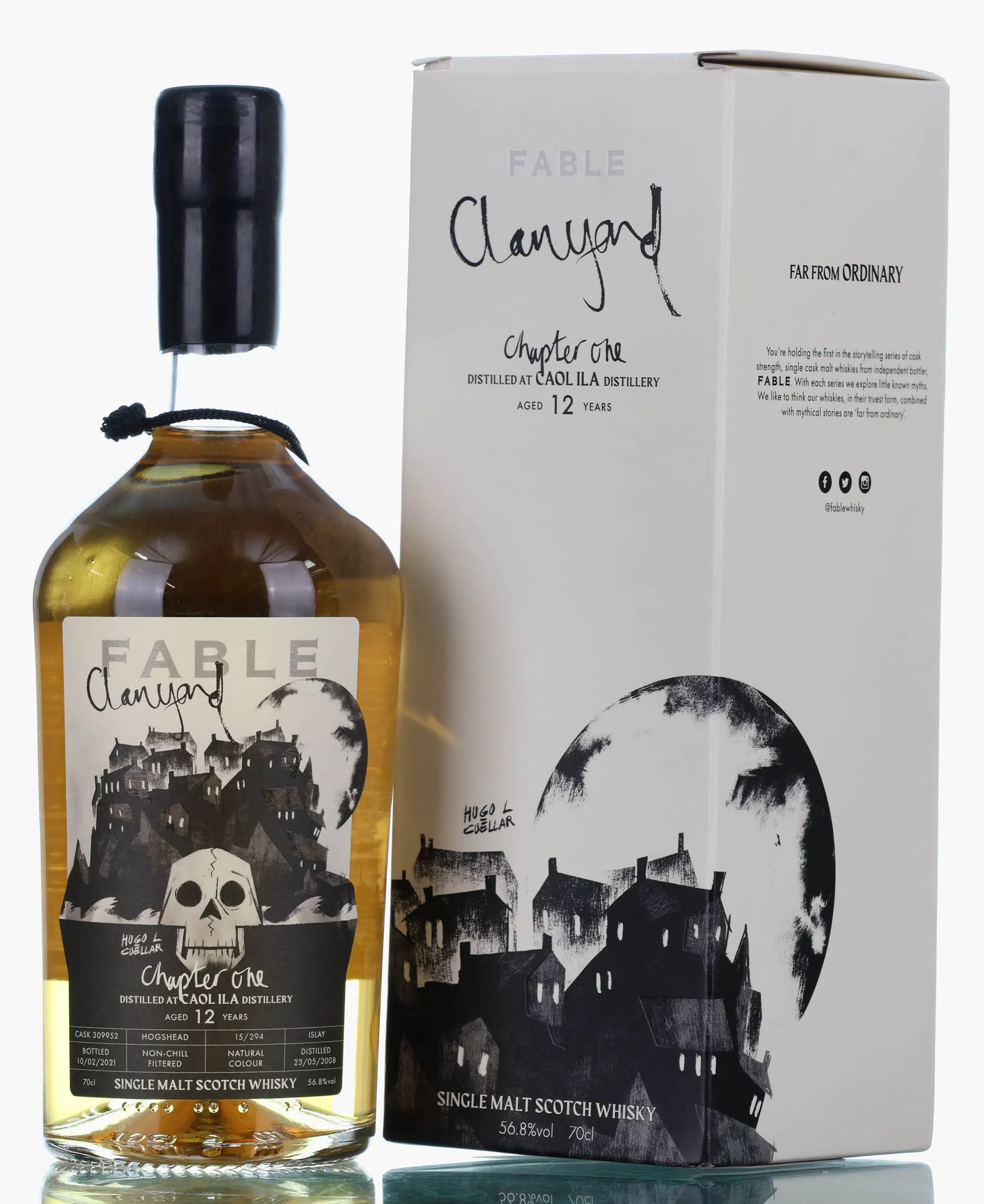 Caol Ila Fable Vol.1 Chapter 1 'Clanyard' 12 Year Old, Hogshead Cask, Cask #309952, 2008, Pendulum Spirits Limited, 56.8% whisky bottle