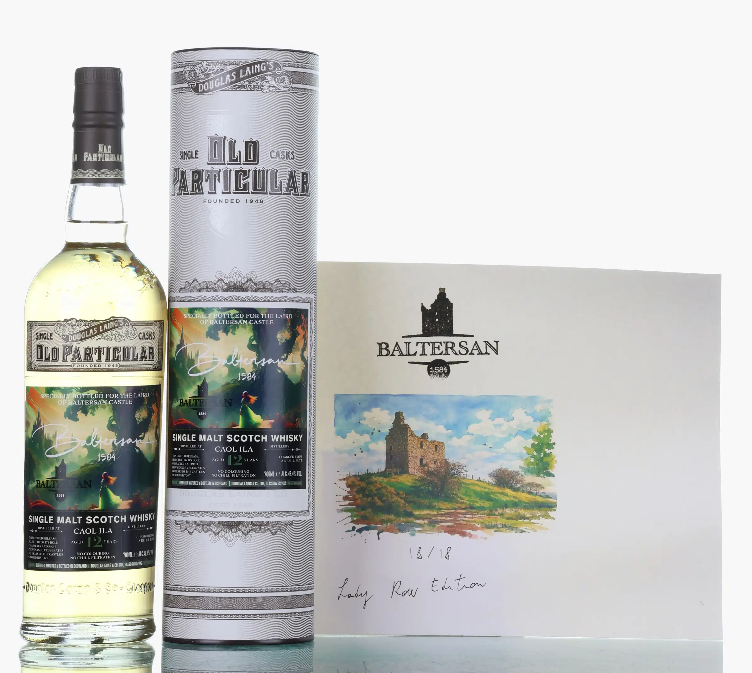 Caol Ila Old Particular Baltersan Castle Limited Edition 12 Year Old, Refill Butt Cask, Douglas Laing, 48.4%