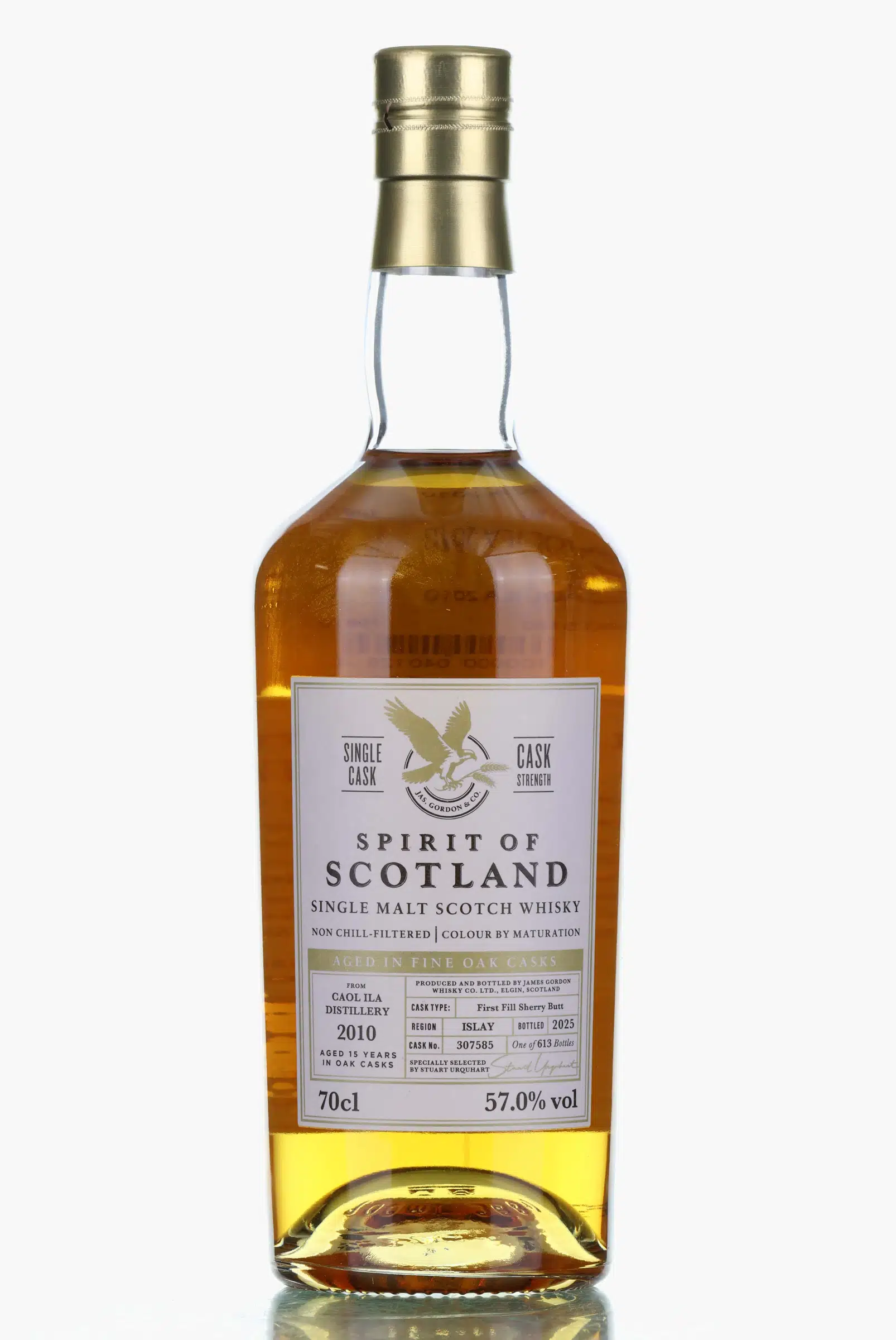 Caol Ila 15 2010 2025 G M Spirit Of Scotland Single Cask No 307585