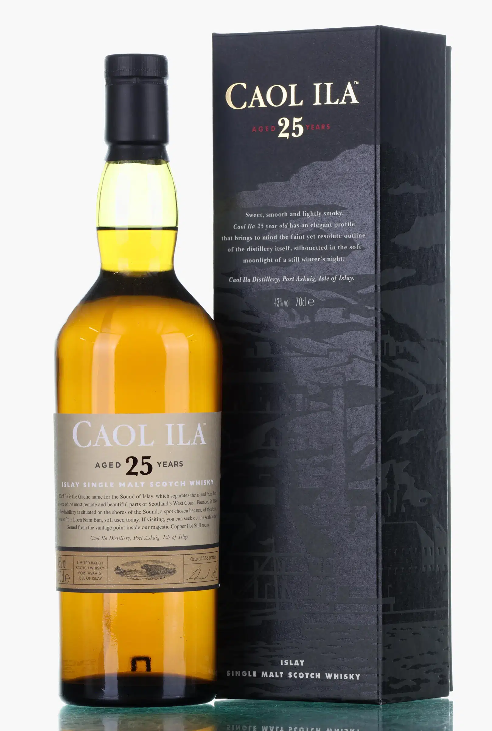 Caol Ila Flora & Fauna 25 Year Old, 43% whisky bottle