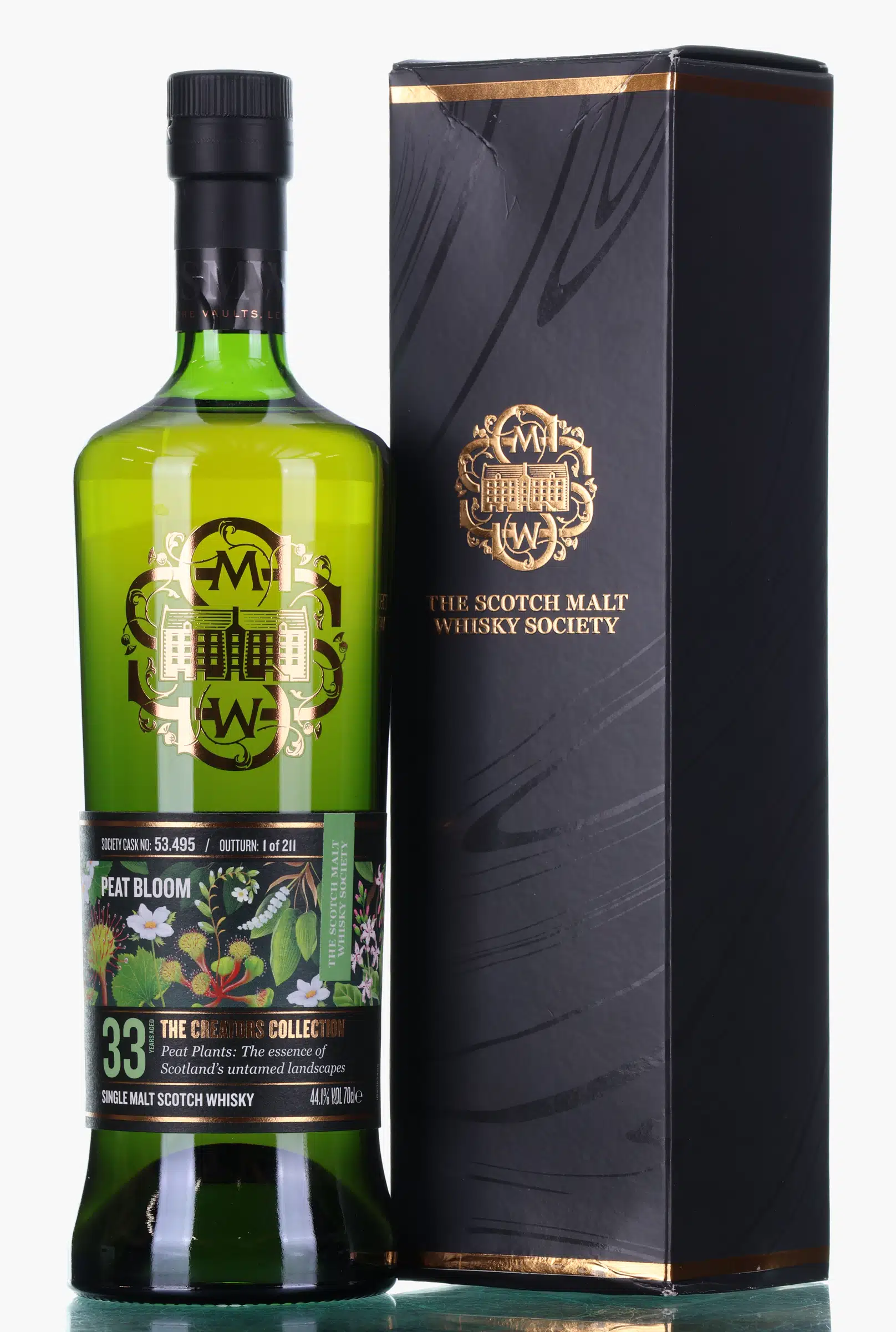 Caol Ila 33 Year Old, Bourbon Cask, Cask #53.495, 1991, The Scotch Malt Whisky Society, 44.1% whisky bottle