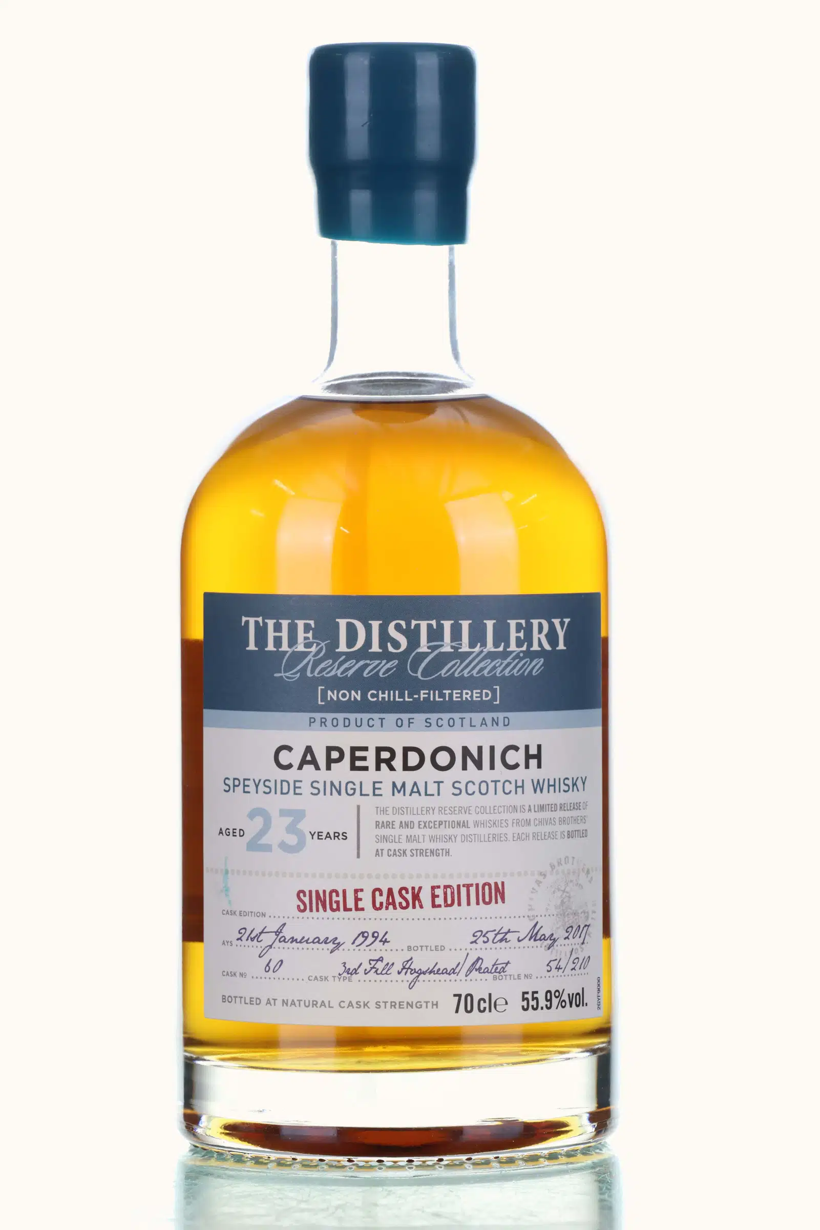 Caperdonich Distillery Reserve Collection 23 Year Old, Hogshead Cask, Cask #60, 2017, 55.9% whisky bottle