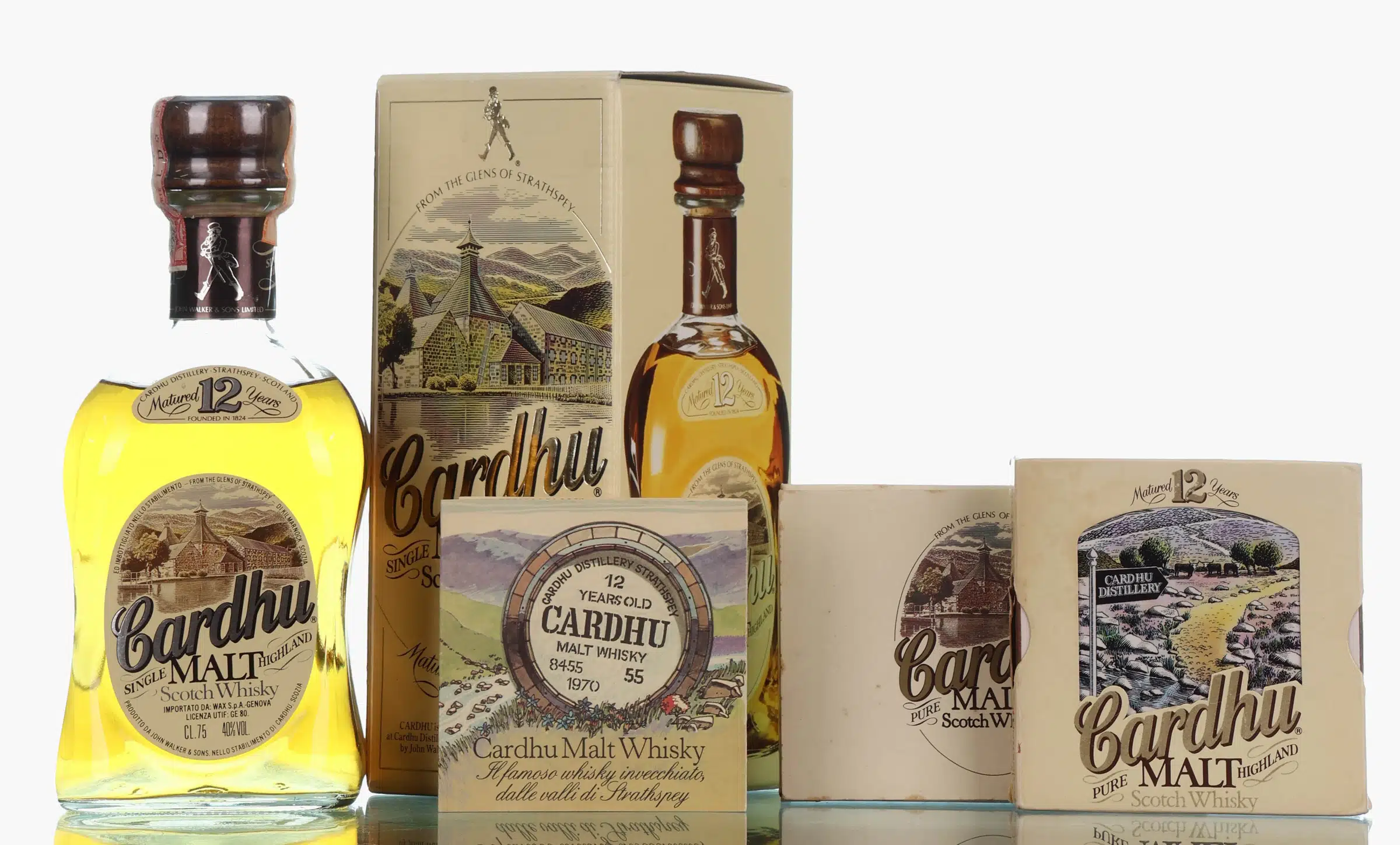 Cardhu 12 Year Old Genova, Ex-Bourbon Cask, 1980, 43% whisky bottle