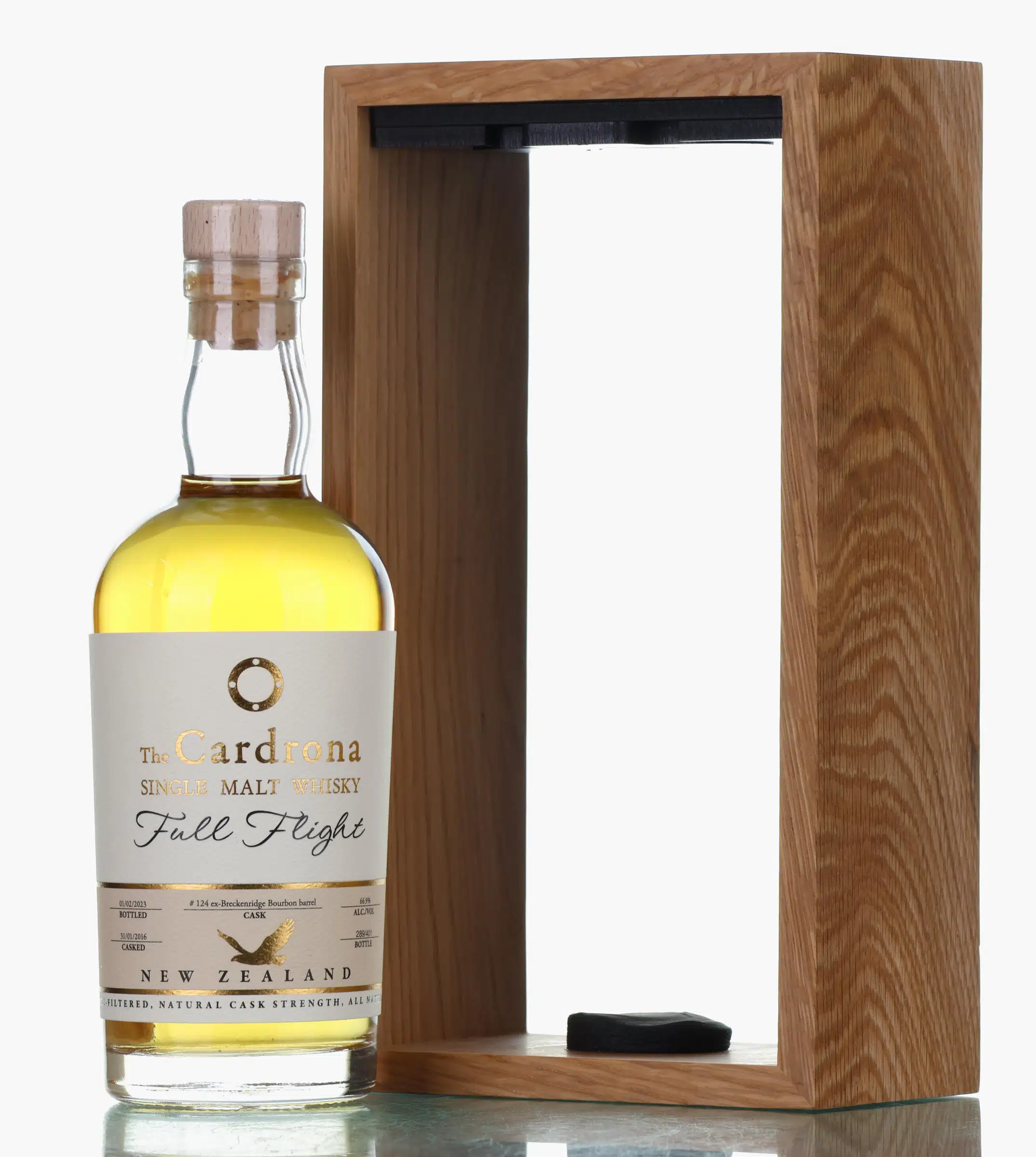 Cardrona Full Flight 7 Year Old, Bourbon Cask, Cask #124, 2023, 66.9% whisky bottle
