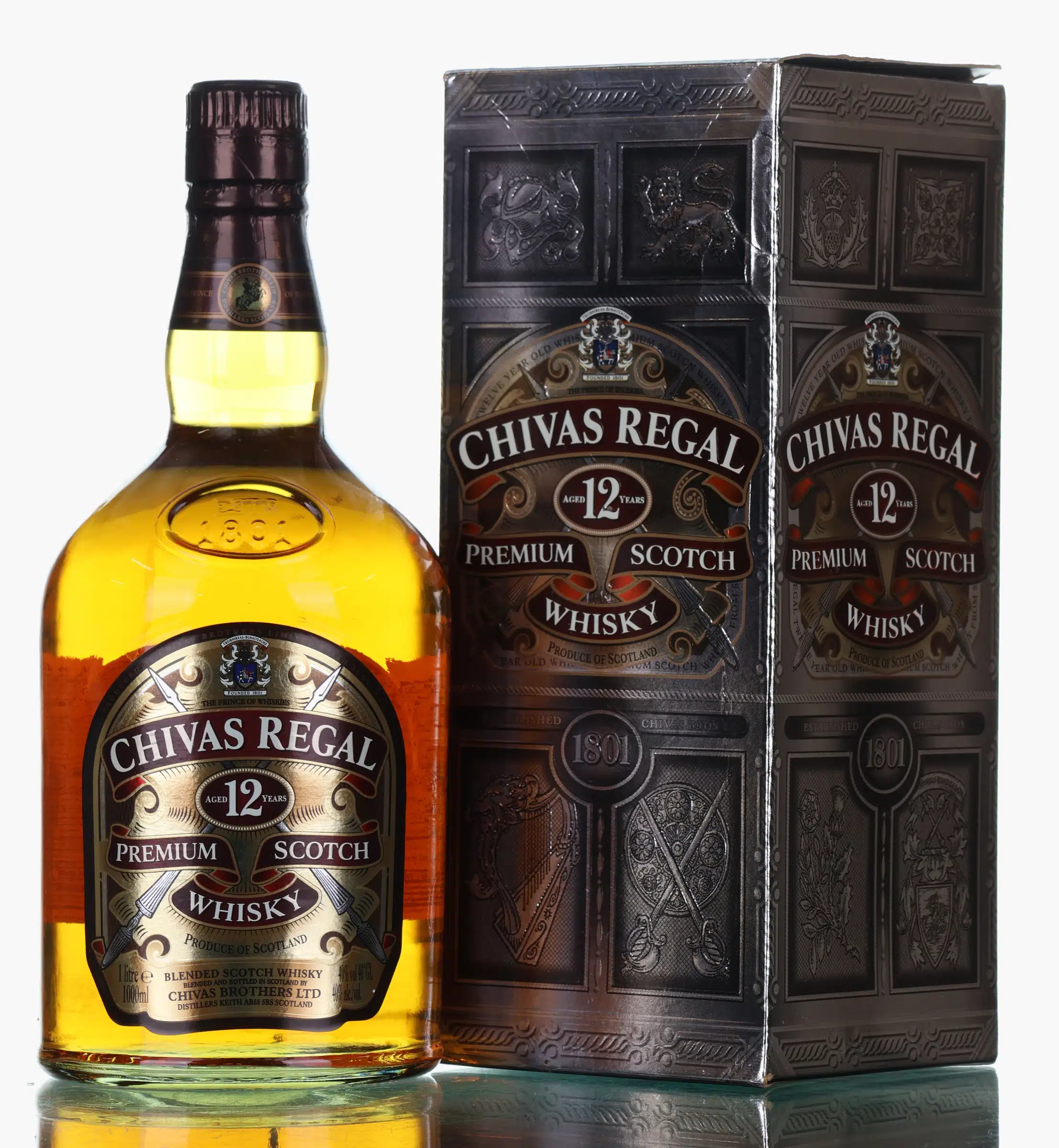 Chivas Regal 12 Year Old, Oak Cask, 40%, 1L whisky bottle